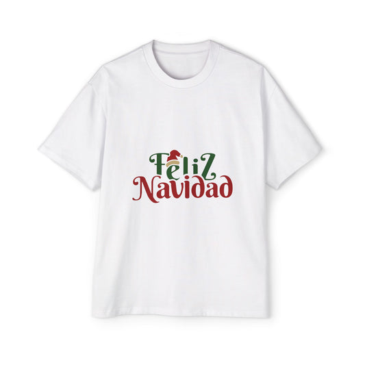 Feliz Navidad Oversized Tee – Festive Spanish Christmas T-Shirt Printify