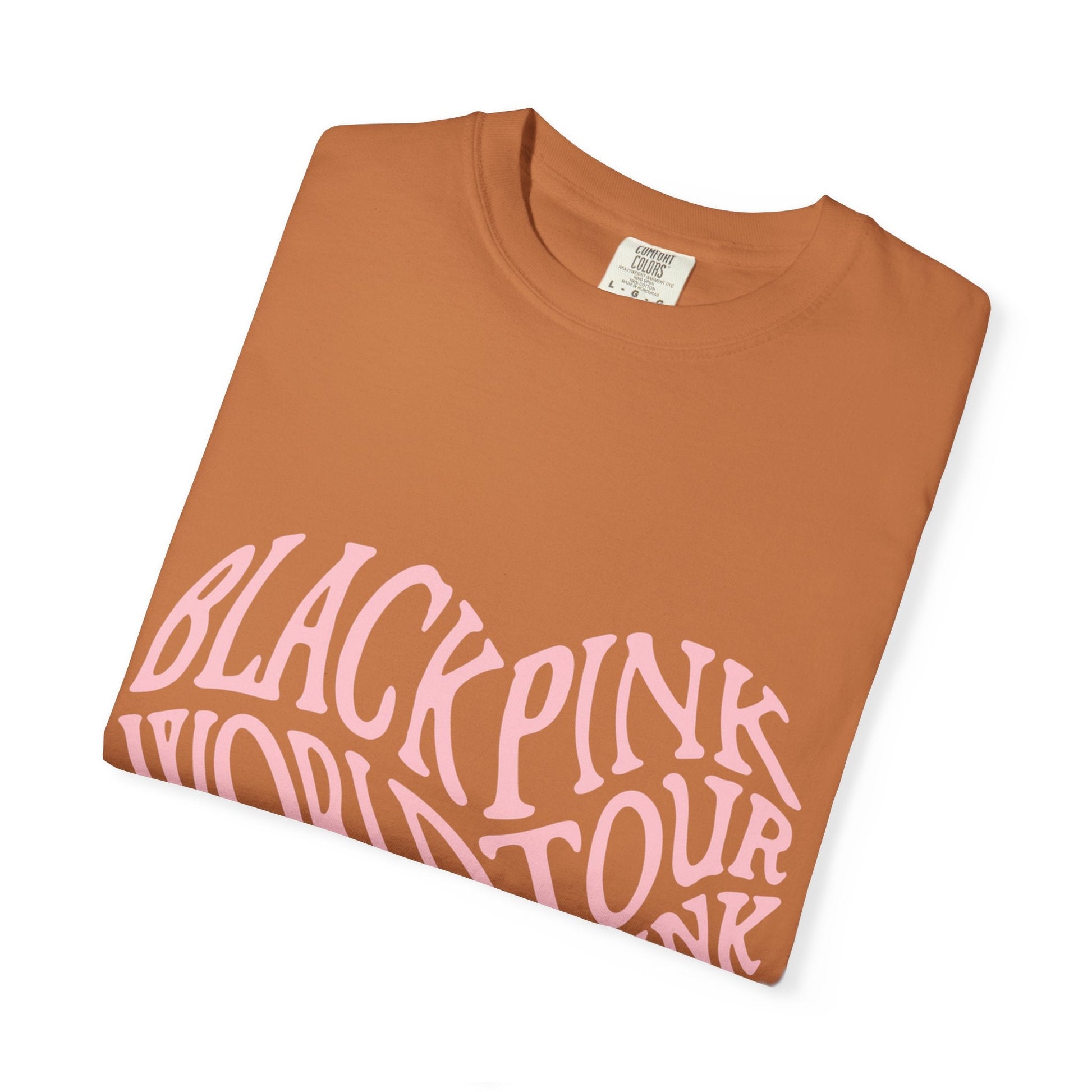 Born Pink Heart Typography – Dyed T-shirt Printify