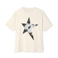 Born This Way Star Face-Unisex Oversized Tee Printify