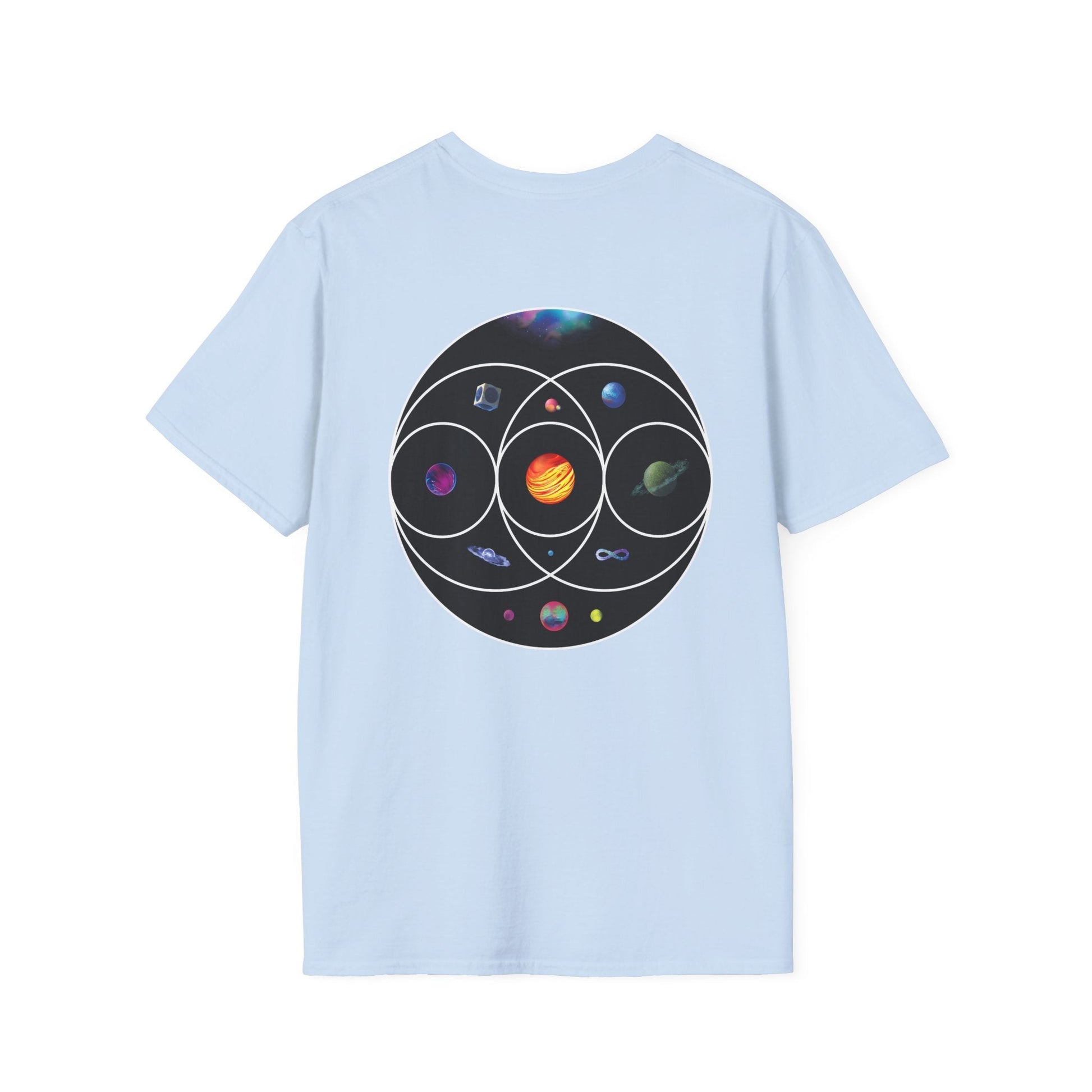 Unisex Softstyle T-Shirt Inspired by Coldplay’s Illustration Concept_B Printify
