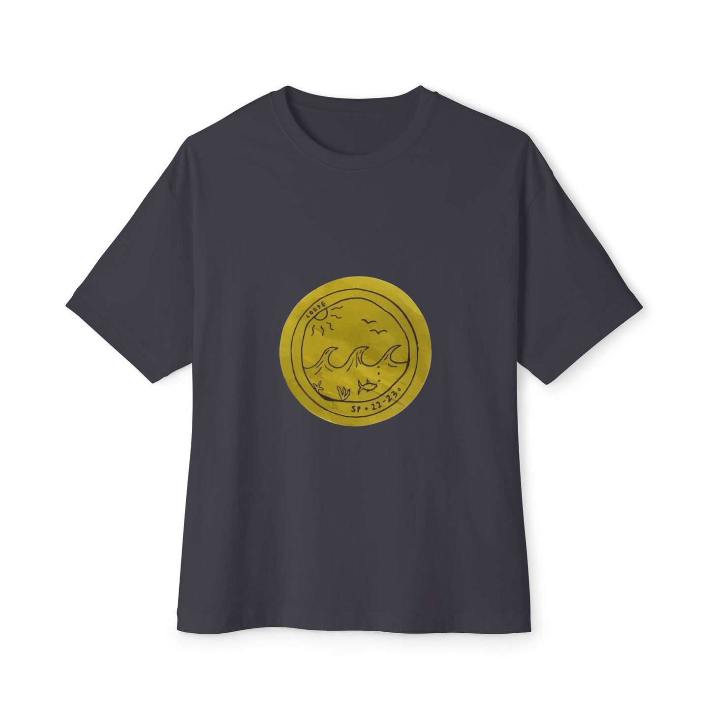 Ocean Wave Unisex Oversized Boxy Tee - snazzymerch