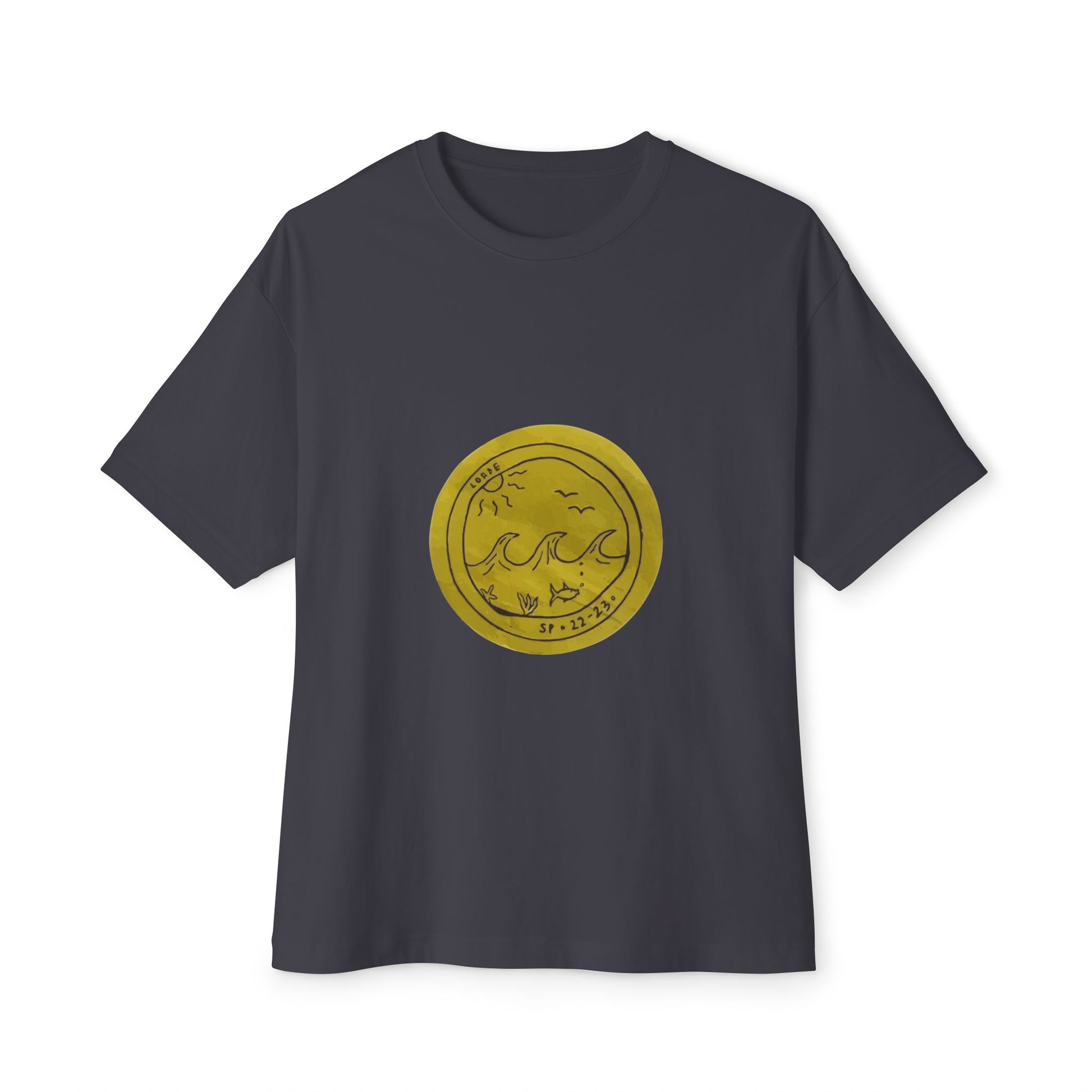 Ocean Wave Unisex Oversized Boxy Tee - snazzymerch