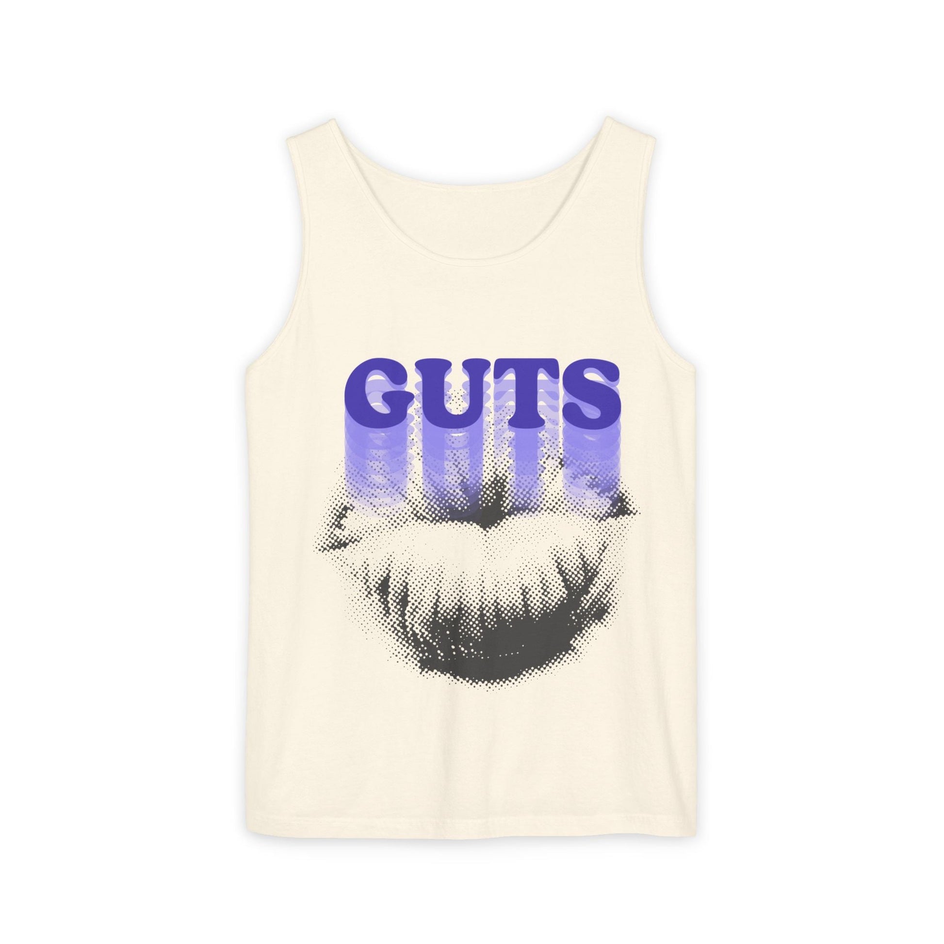 Guts Drip Effect Halftone-Dyed Tank Top Printify