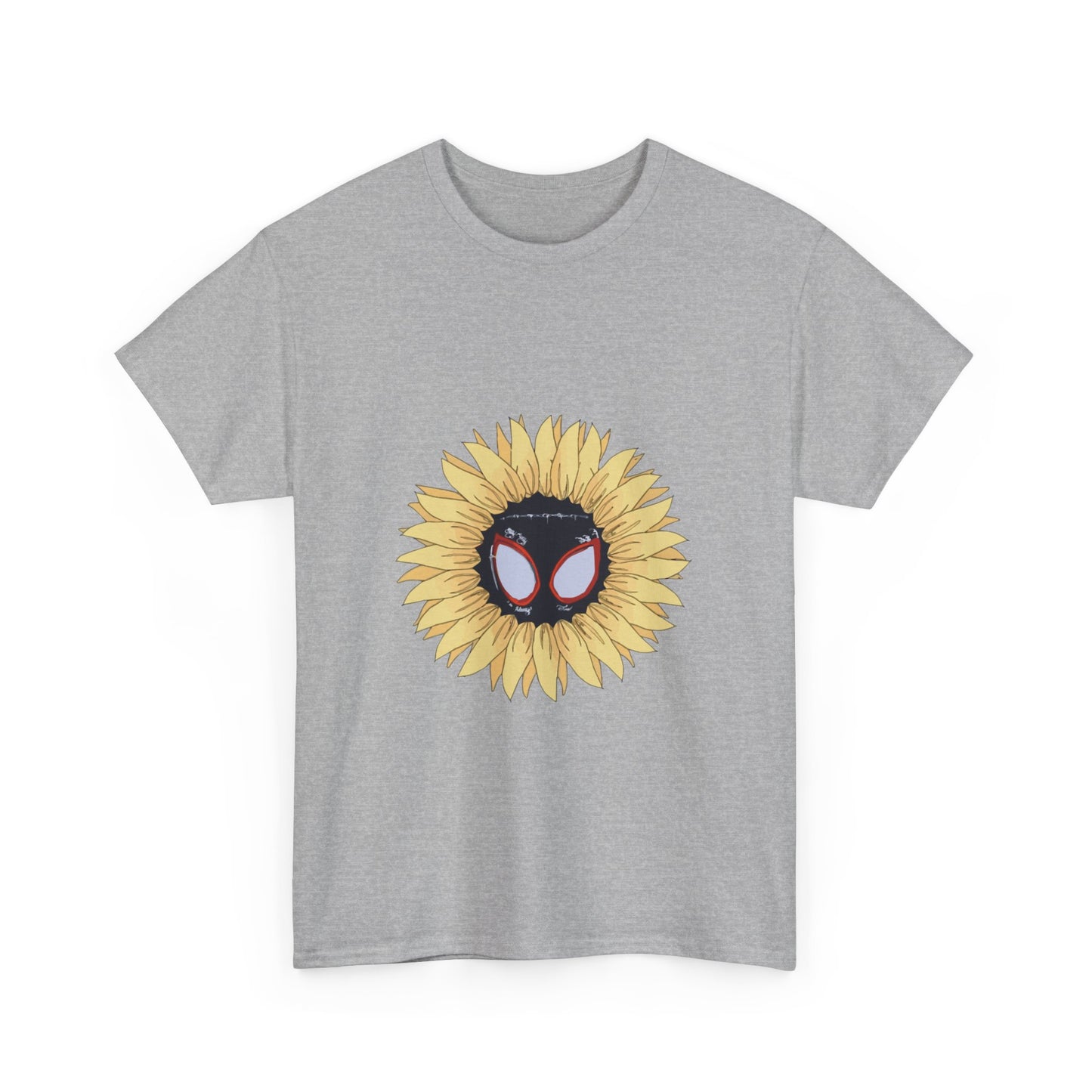 Sunflower Mask Illustration Unisex Heavy cotton Tee Printify