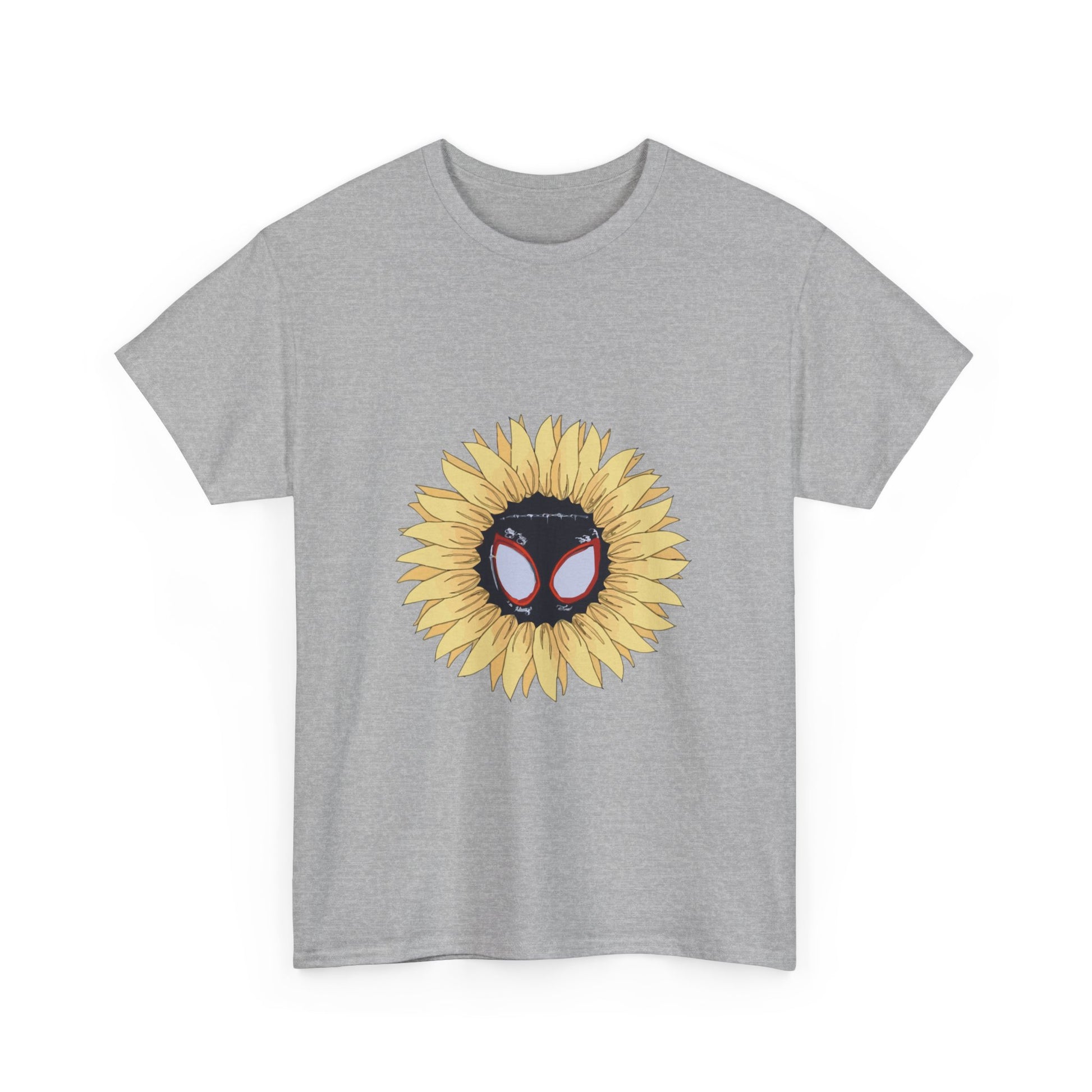 Sunflower Mask Illustration Unisex Heavy cotton Tee Printify