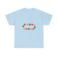 Retro Floral Groove Unisex Heavy cotton tee Printify