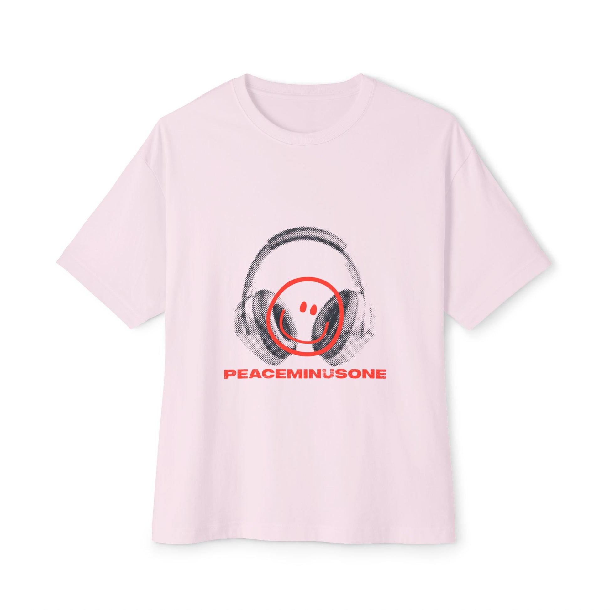 Smiley Beats Graphic Unisex Oversized Boxy Tee - snazzymerch