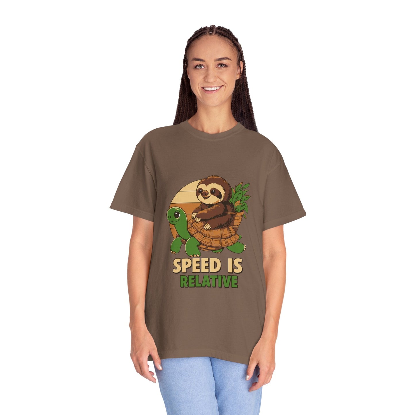 Dyed T-shirt – Snazzy Speed Edition Printify