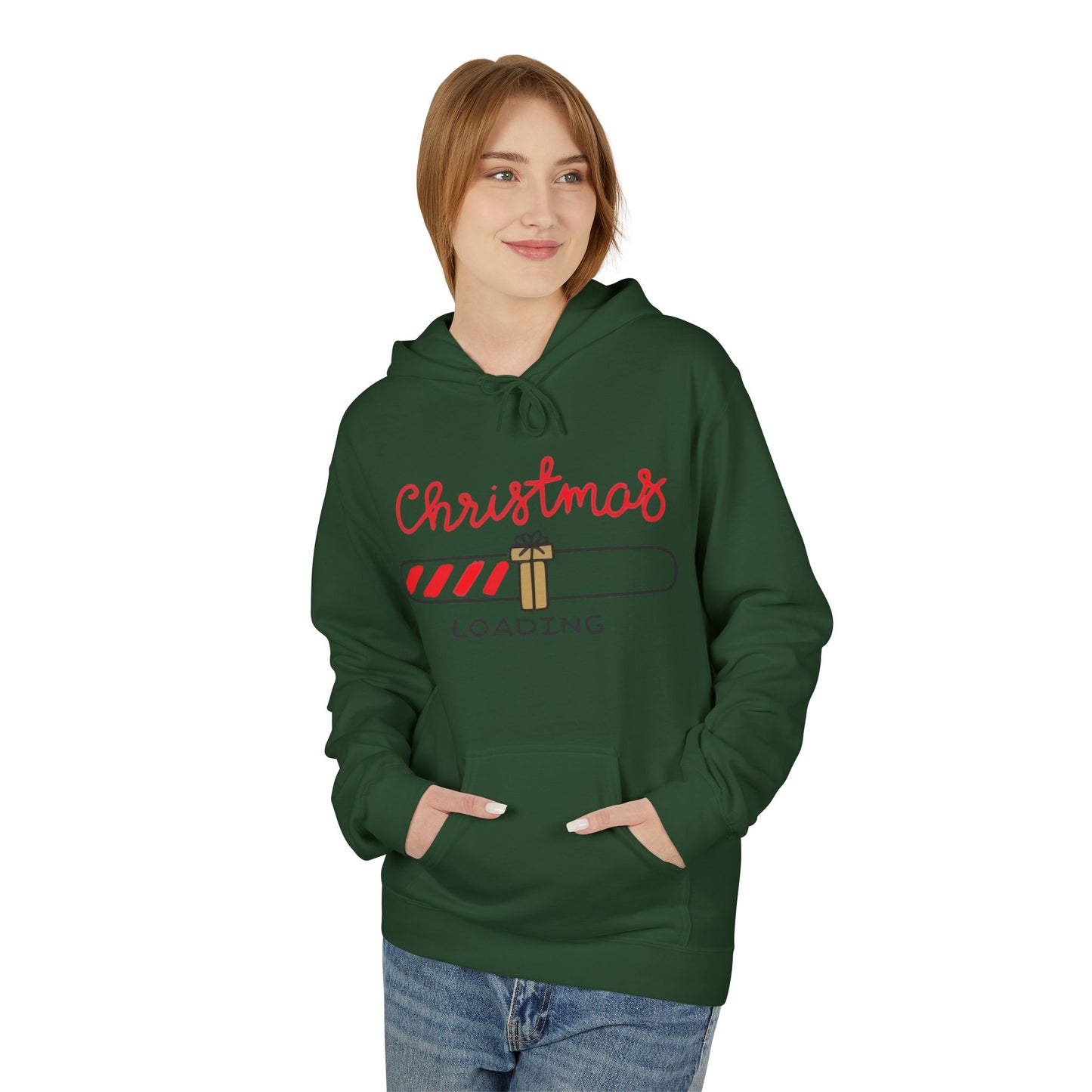 Christmas Loading Hoodie – Holiday Edition Printify