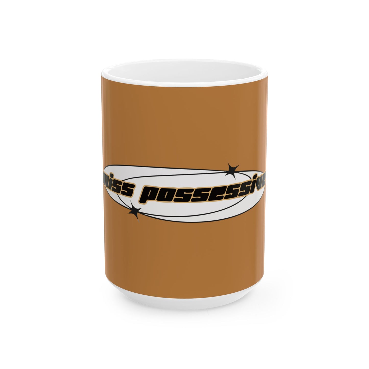 Cut-Out Text Ceramic Mug, (11oz, 15oz) - snazzymerch