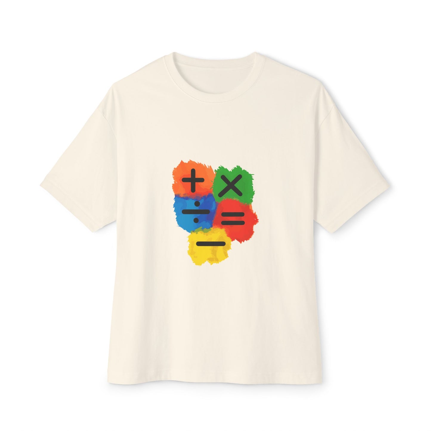 Copy of Copy of Copy of  Orange Divide Symbol Oversized Boxy Tee Printify