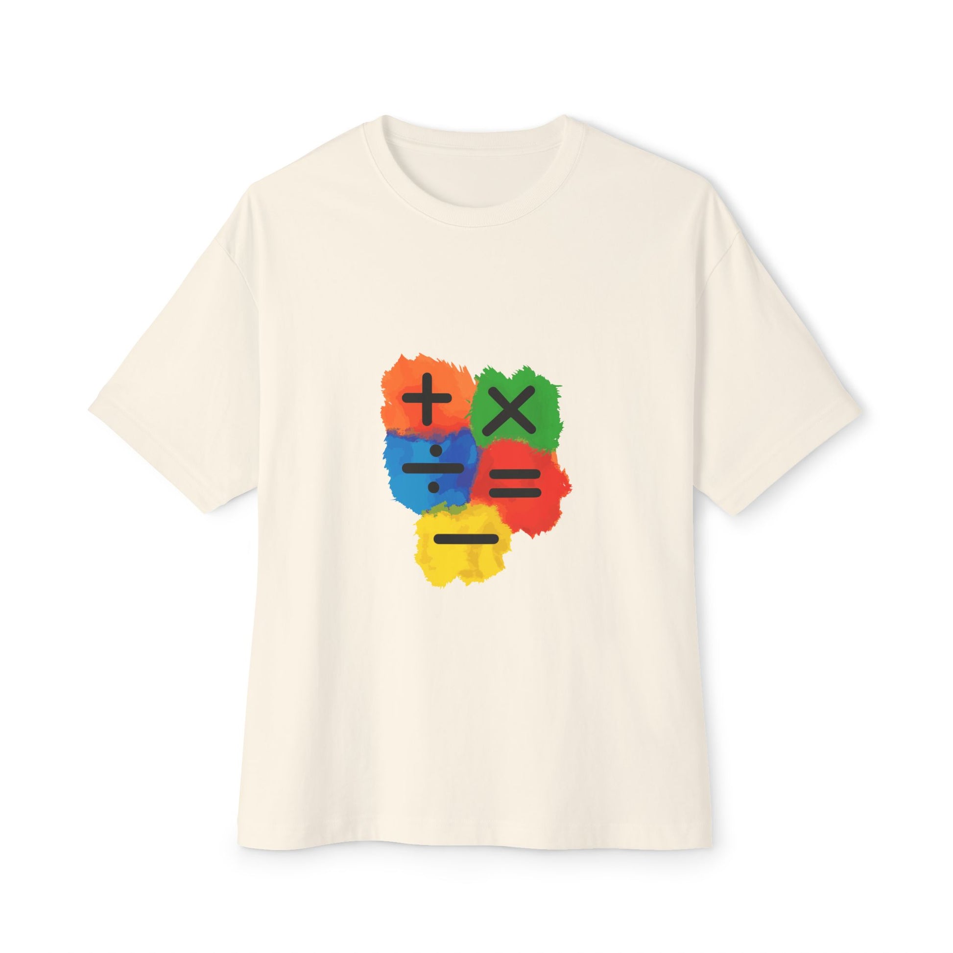 Copy of Copy of Copy of  Orange Divide Symbol Oversized Boxy Tee Printify