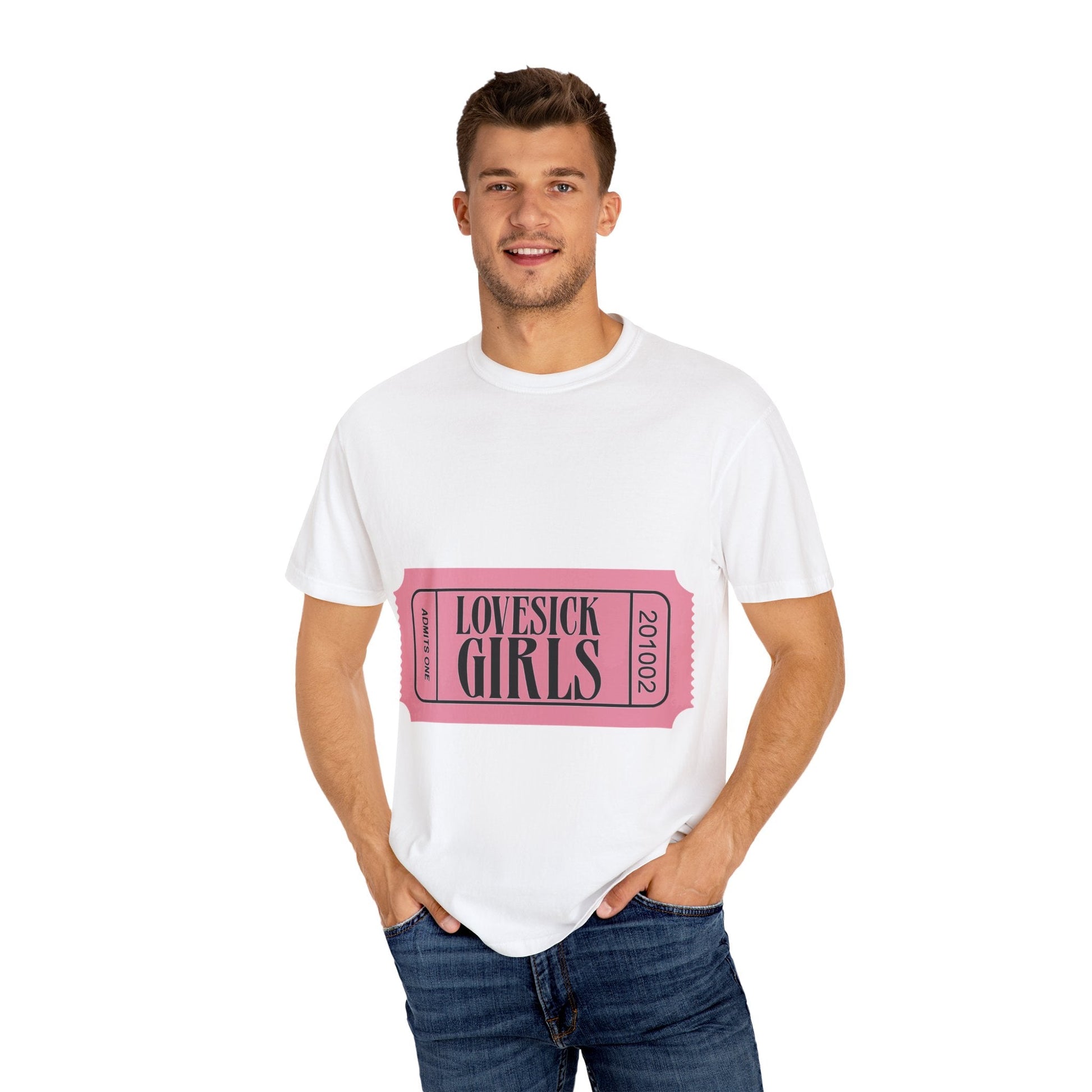 Lovesick Girls Ticket – Dyed T-shirt Printify