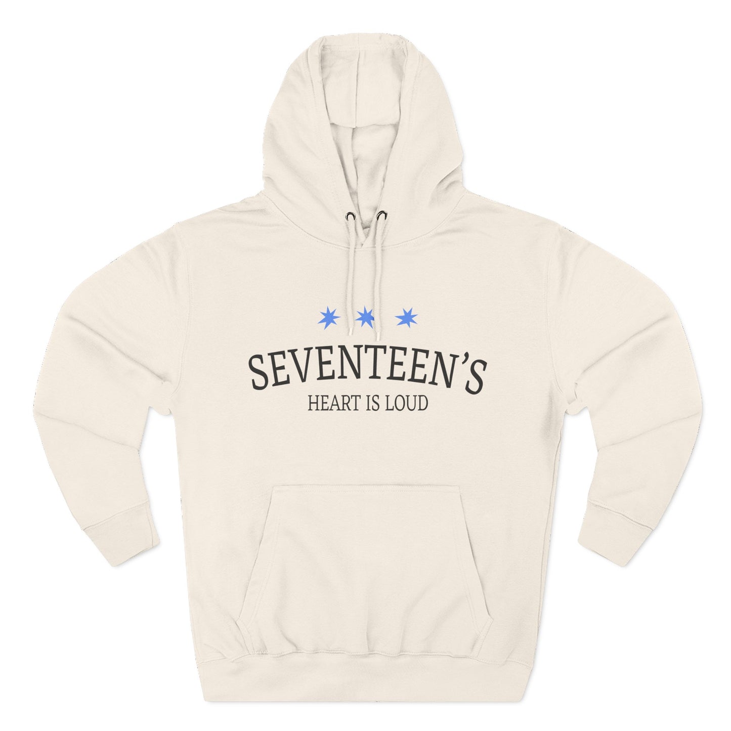 Blue Star Cluster Three-Panel Fleece Hoodie - snazzymerch