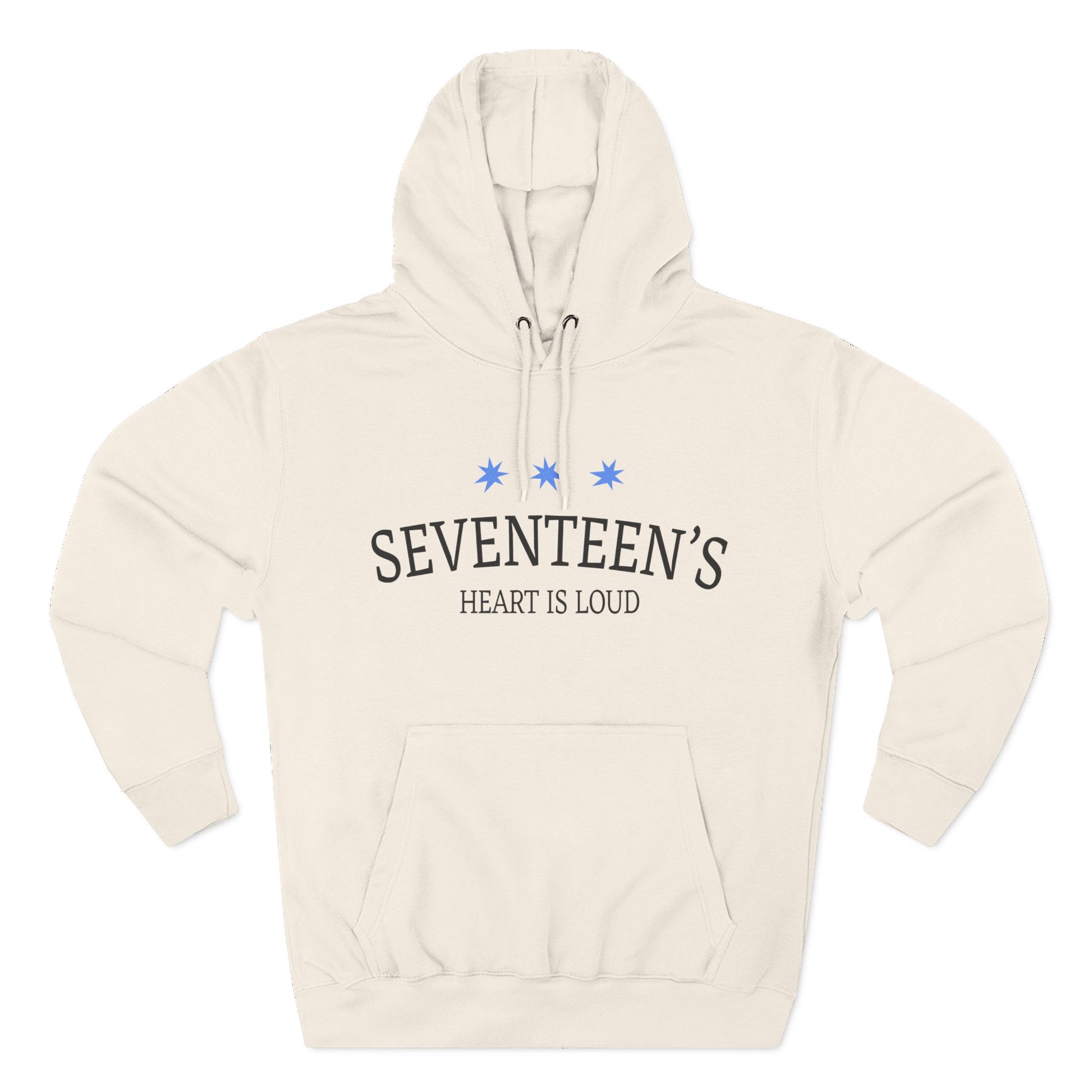 Blue Star Cluster Three-Panel Fleece Hoodie - snazzymerch