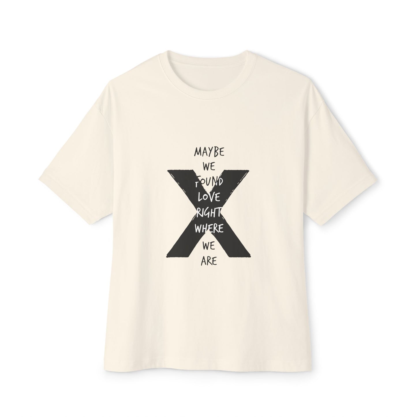 Abstract Paw and Brush Stroke Oversized Boxy Tee Printify