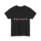 Pink Heart Bold Letter Unisex Heavy Cotton Tee - snazzymerch