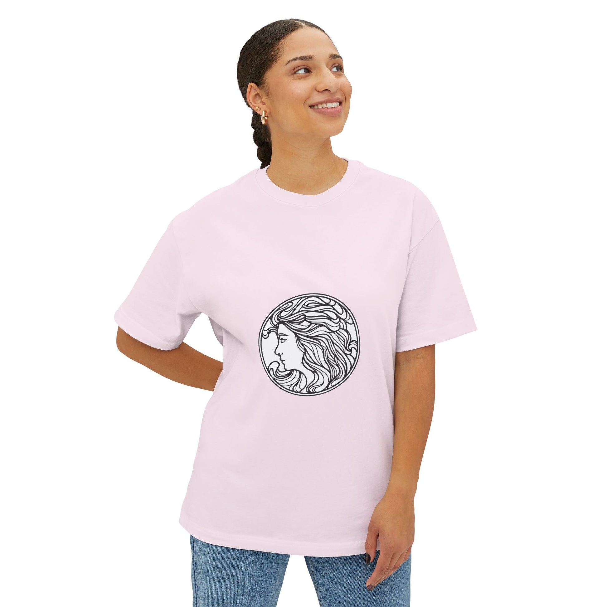Muse Silhouette Unisex Oversized Boxy Tee - snazzymerch