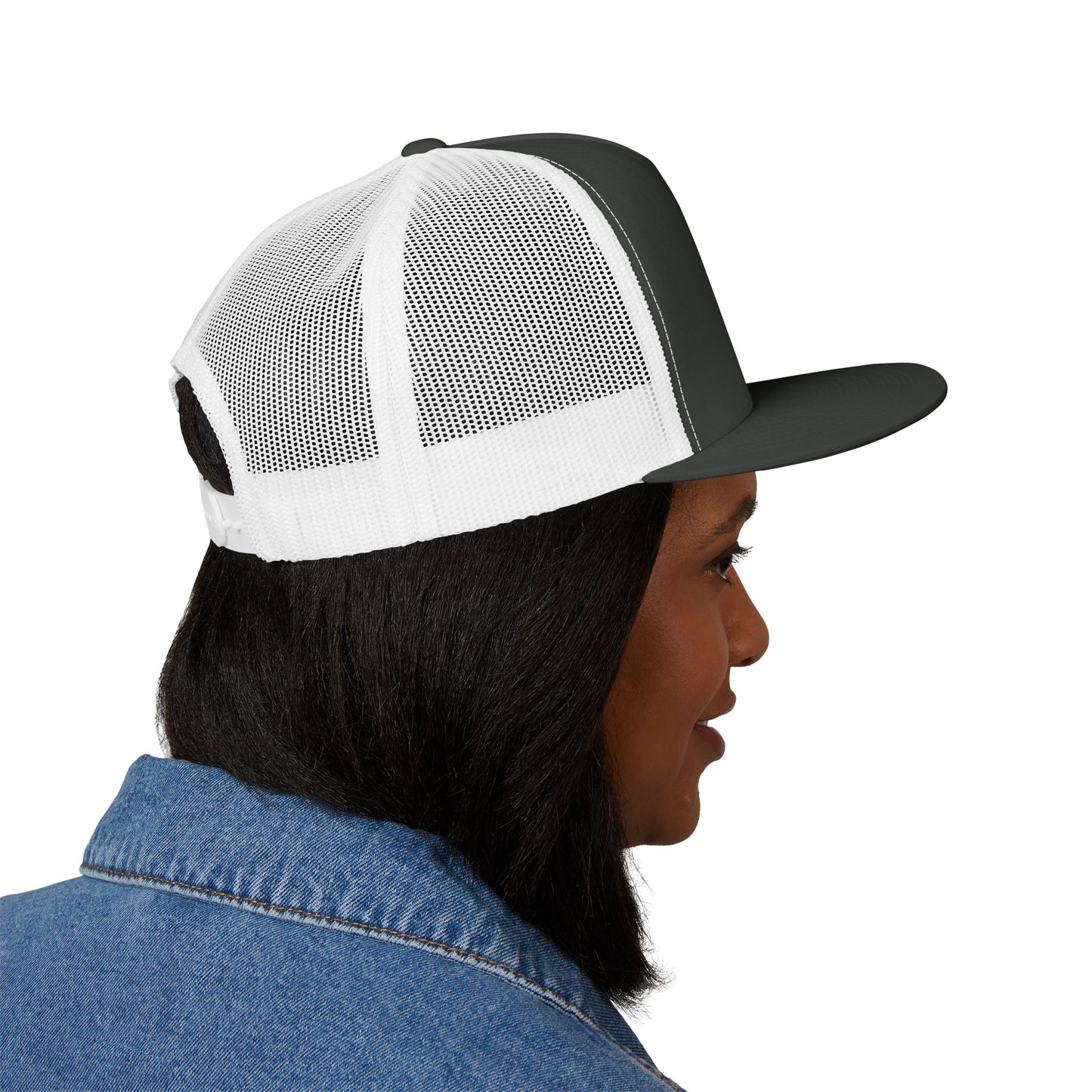 Billie Eilish Inspired Trucker Cap – Happier Heart Lettering Edition Printify