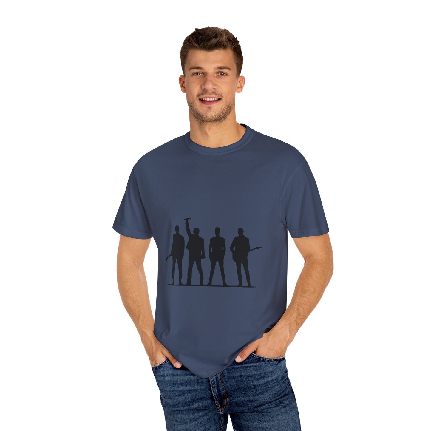Retro Rock Vibes Unisex Garment-Dyed T-shirt - snazzymerch