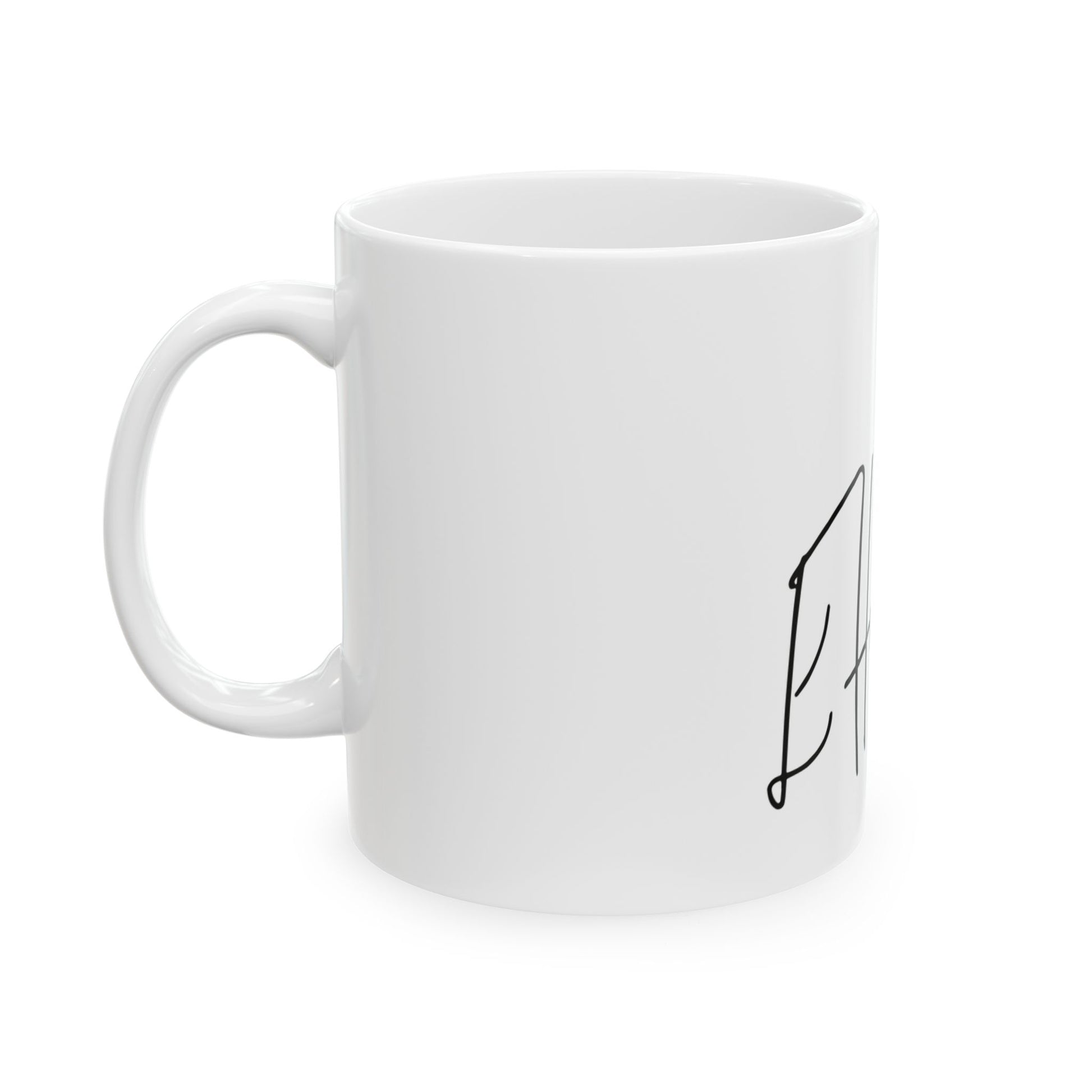 Rainbow Hat Illustration Ceramic Mug, (11oz, 15oz) - snazzymerch