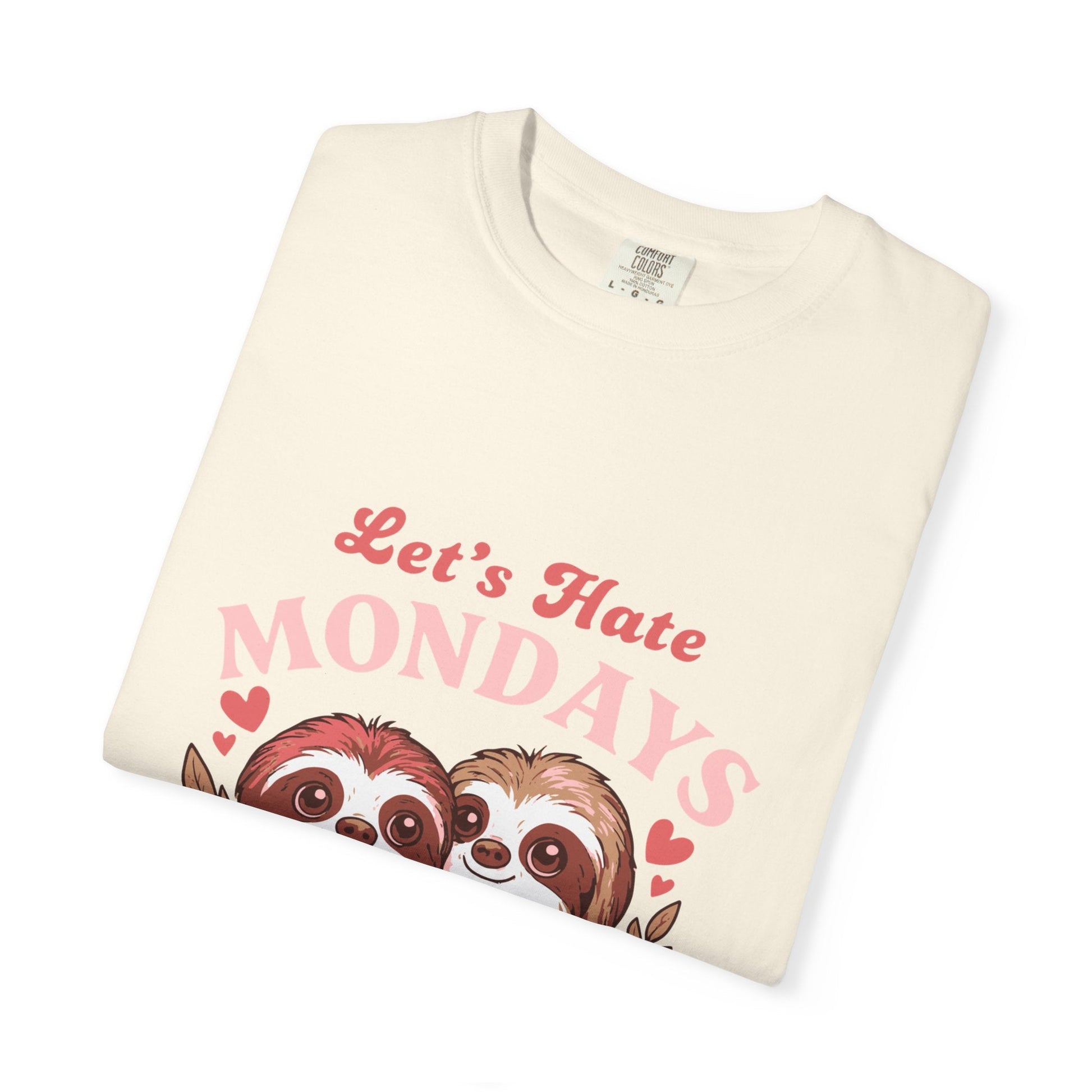 Dyed T-shirt – Snazzy Lets hate Monday Edition Printify