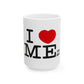 Clean Block Ceramic Mug, (11oz, 15oz) - snazzymerch