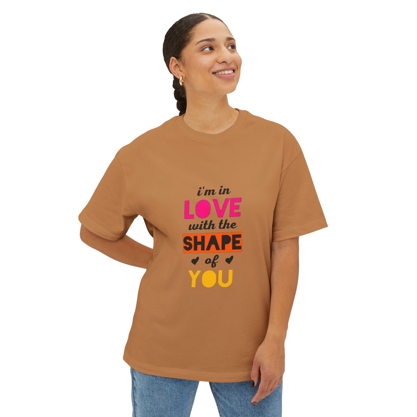 Copy of Copy of  Orange Divide Symbol Oversized Boxy Tee Printify