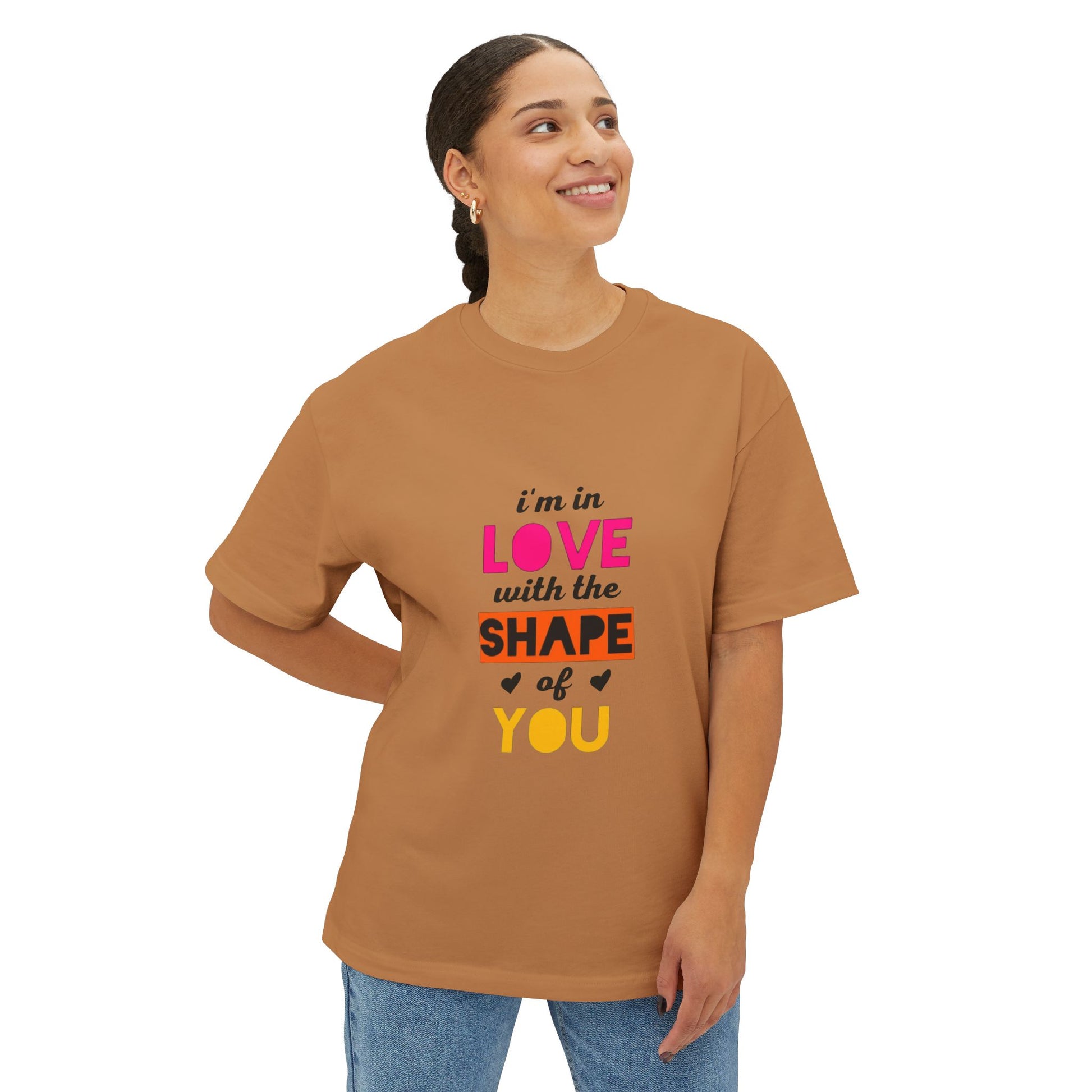 Copy of Copy of  Orange Divide Symbol Oversized Boxy Tee Printify