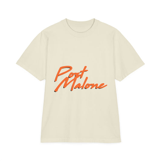 Unisex Garment-Dyed Drop-Shoulder T-Shirt – Post Malone Name Design Printify