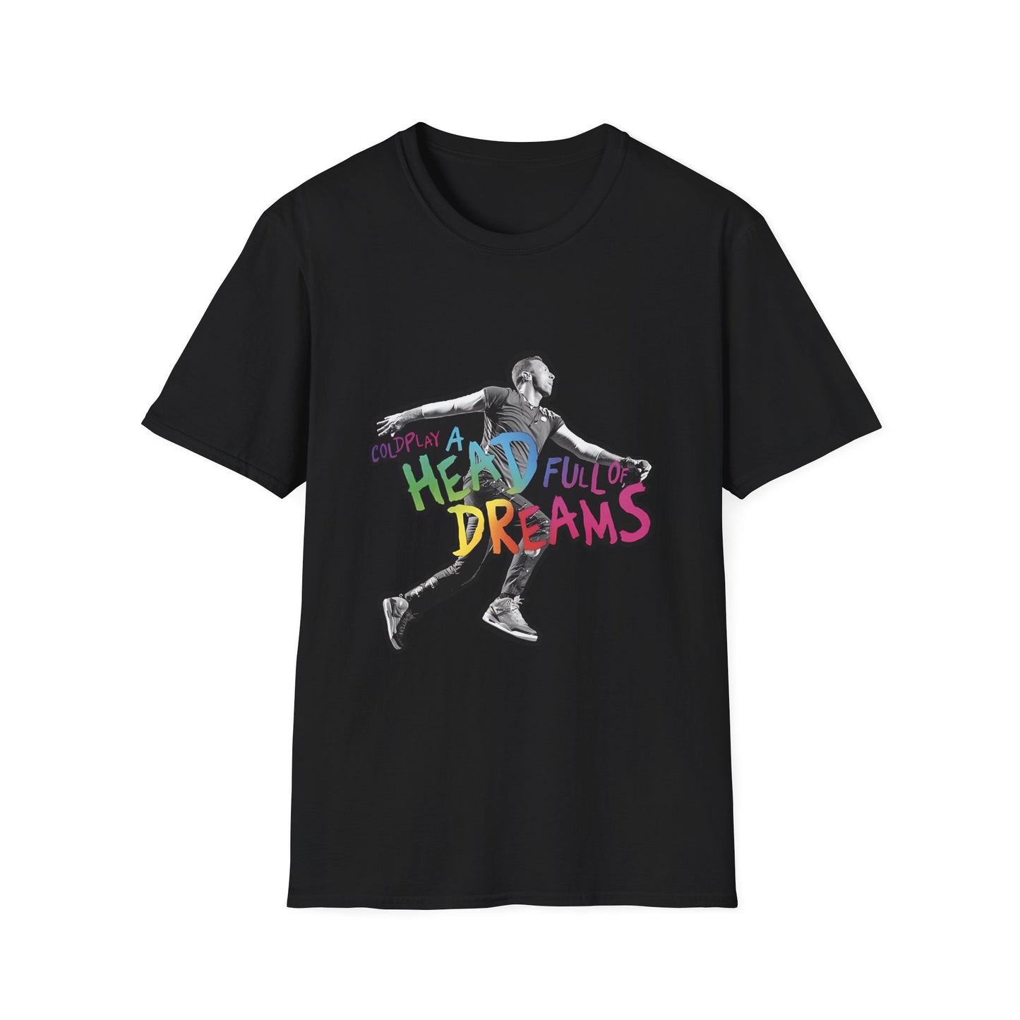 Unisex Softstyle T-Shirt Inspired by Coldplay A Head Full of Dreams Chris Printify