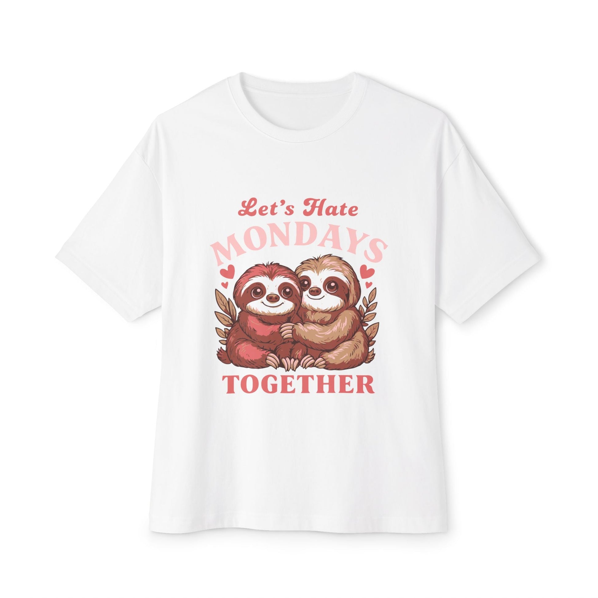 Oversized boxy Tee – Snazzy Lets hate Monday Edition Printify