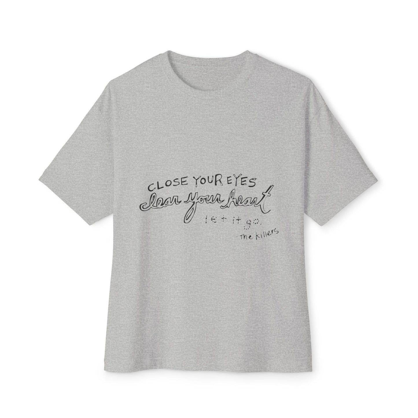 Bold Outline Unisex Oversized Boxy Tee - snazzymerch