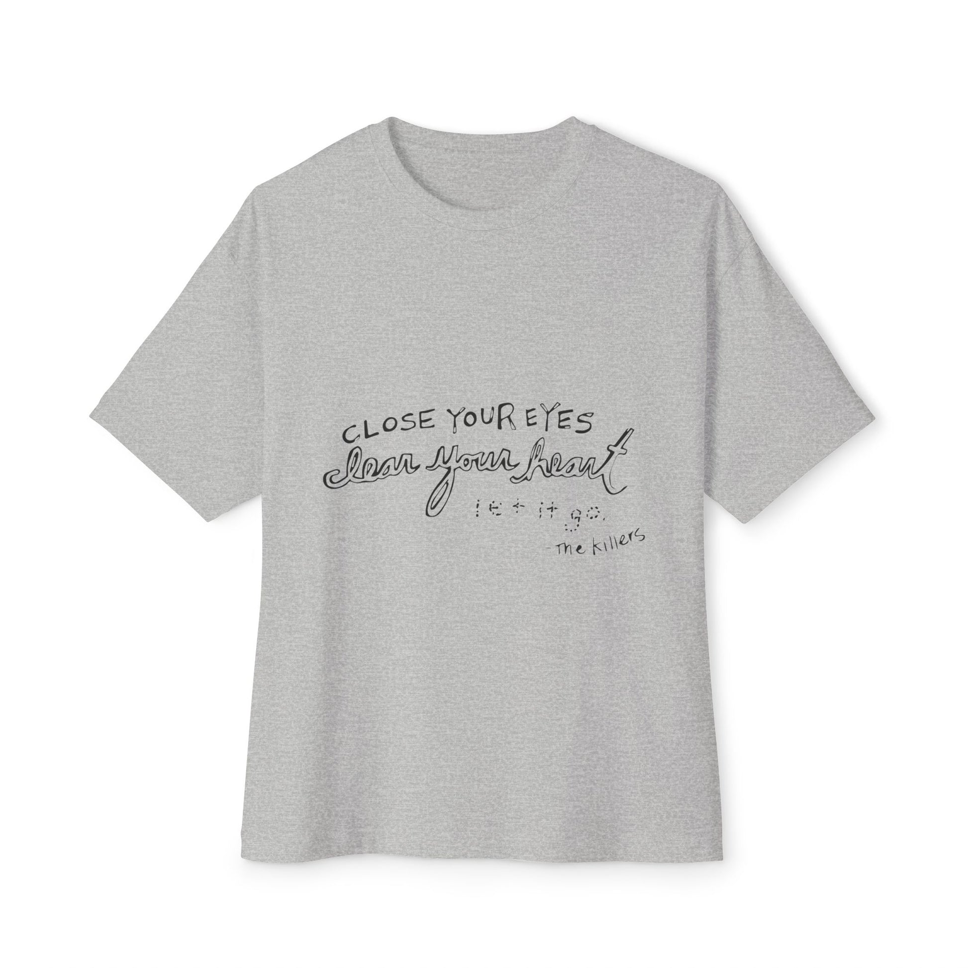 Bold Outline Unisex Oversized Boxy Tee - snazzymerch