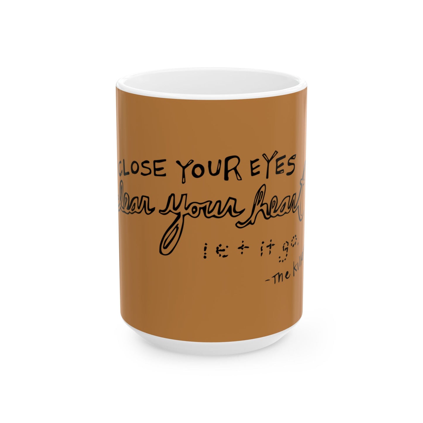 Bold Outline Ceramic Mug, (11oz, 15oz) - snazzymerch