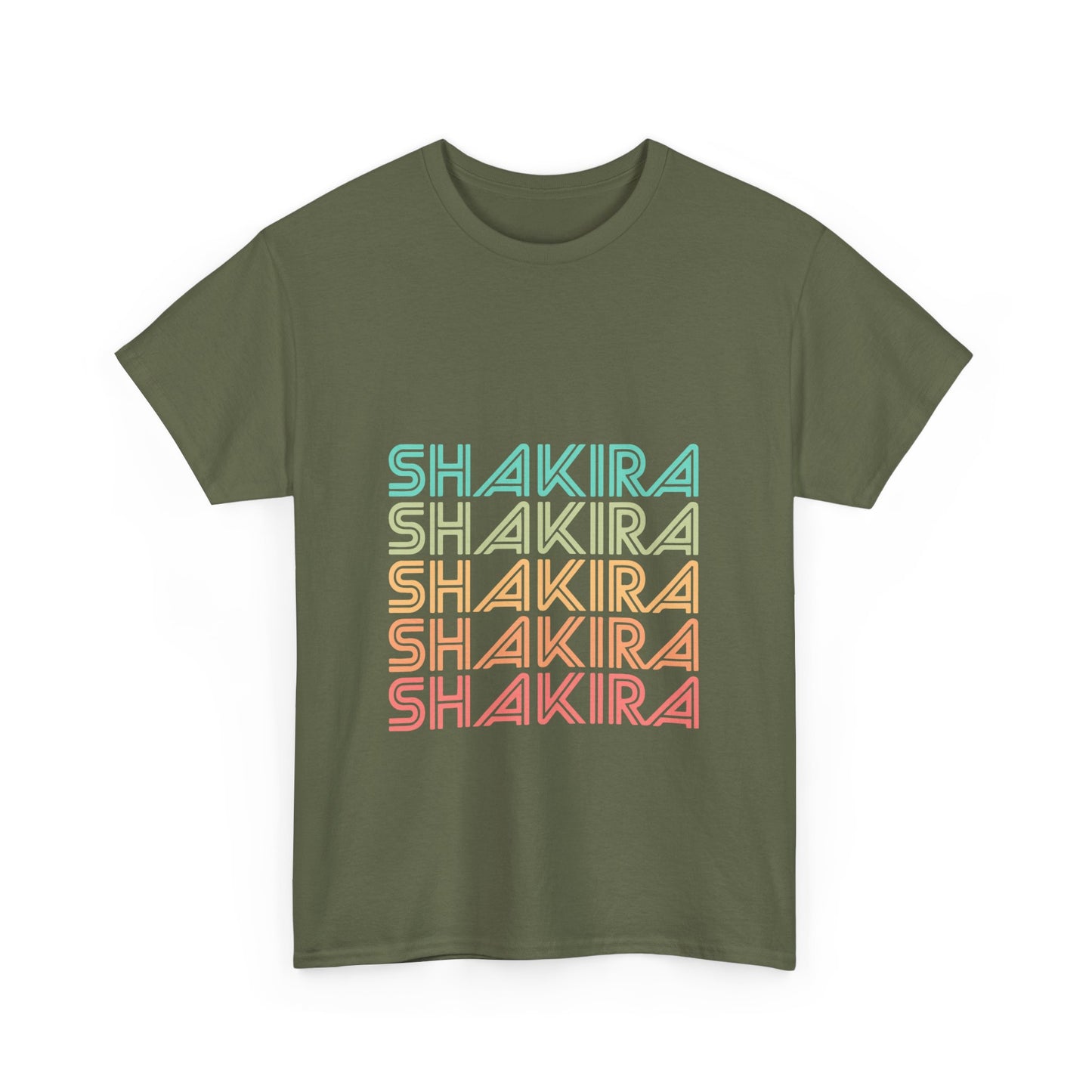Retro Pop Lines Unisex Heavy cotton tee Printify