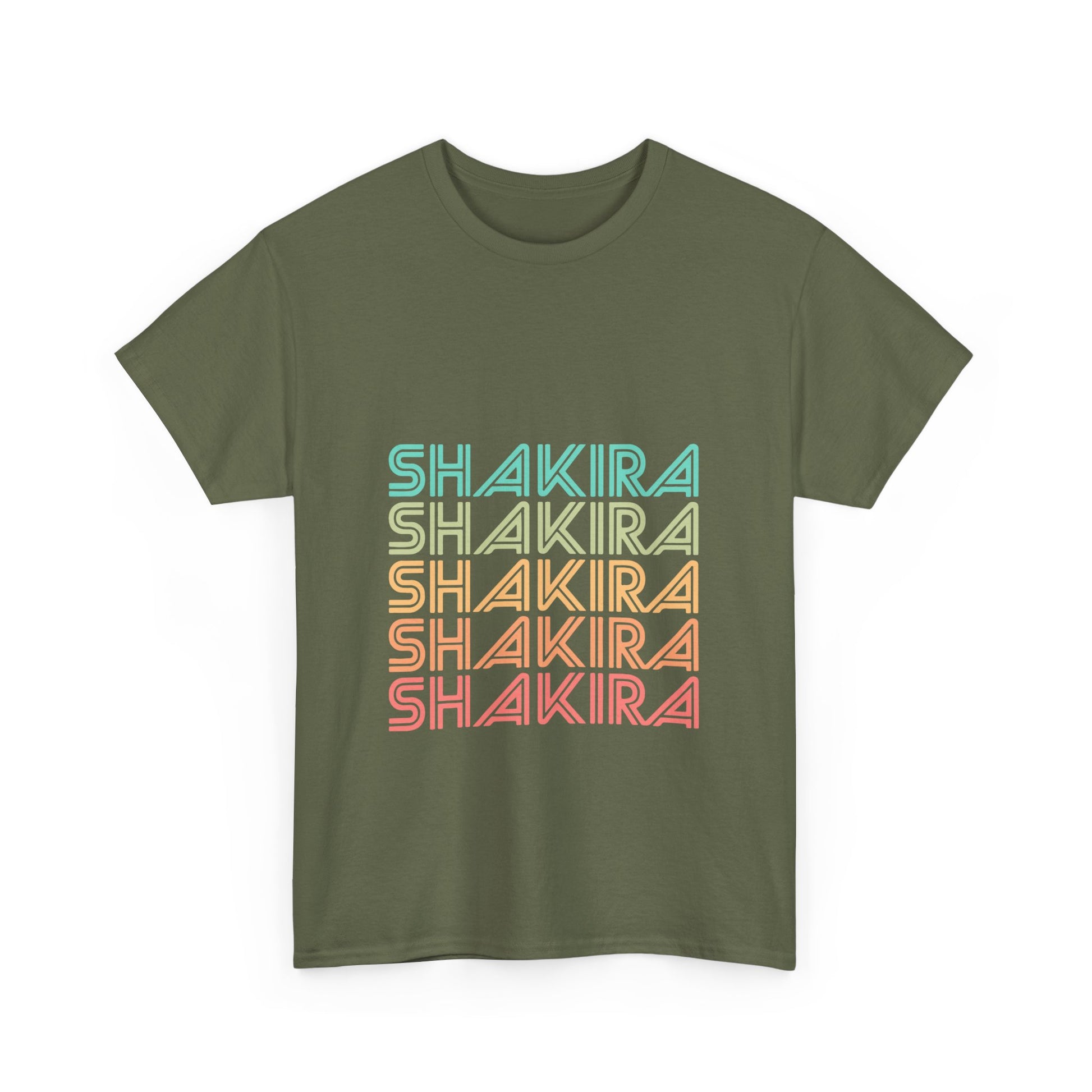 Retro Pop Lines Unisex Heavy cotton tee Printify