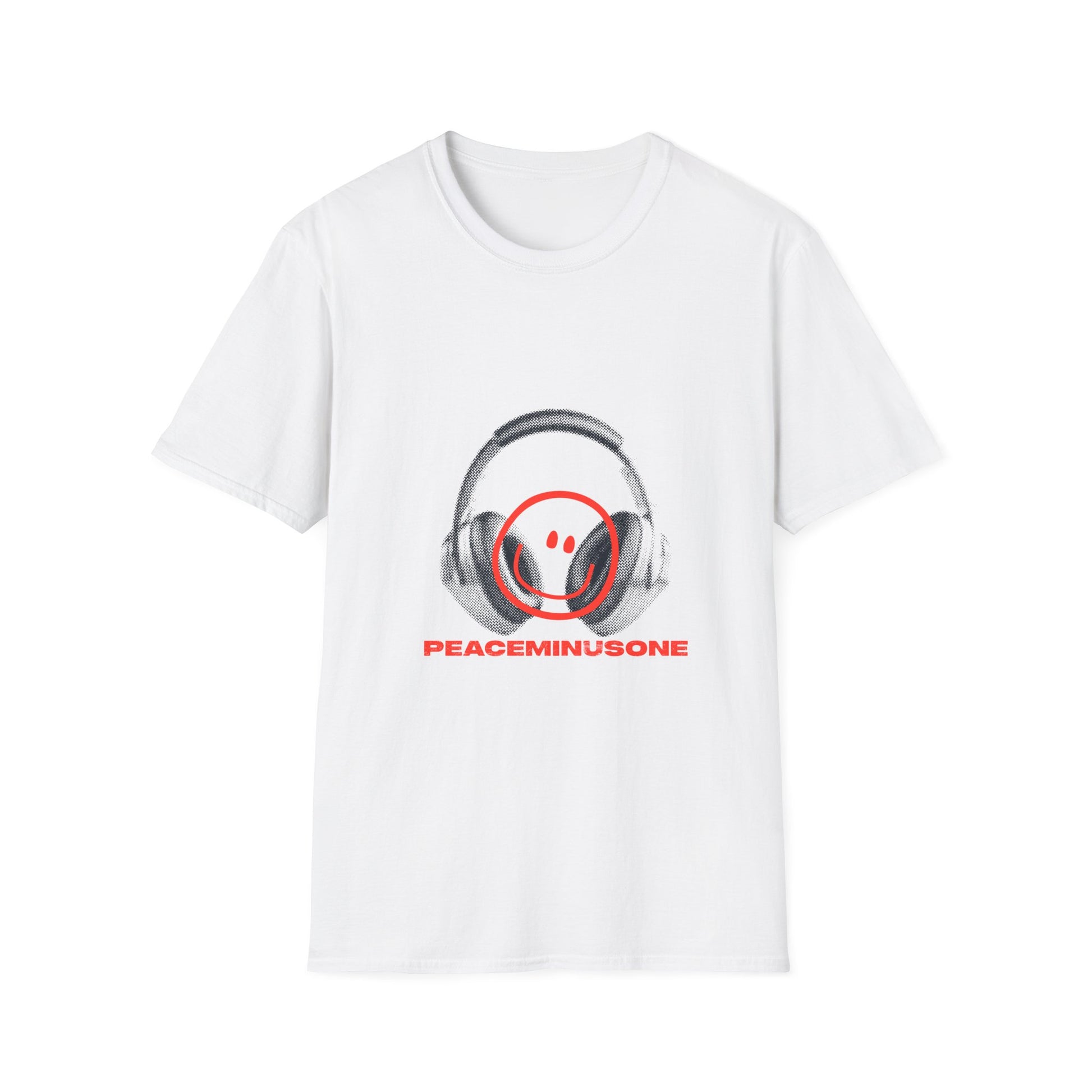 Smiley Beats Graphic Unisex Softstyle Tee - snazzymerch