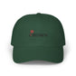 Abstract Red Flag Typography Classic Dad Cap - snazzymerch