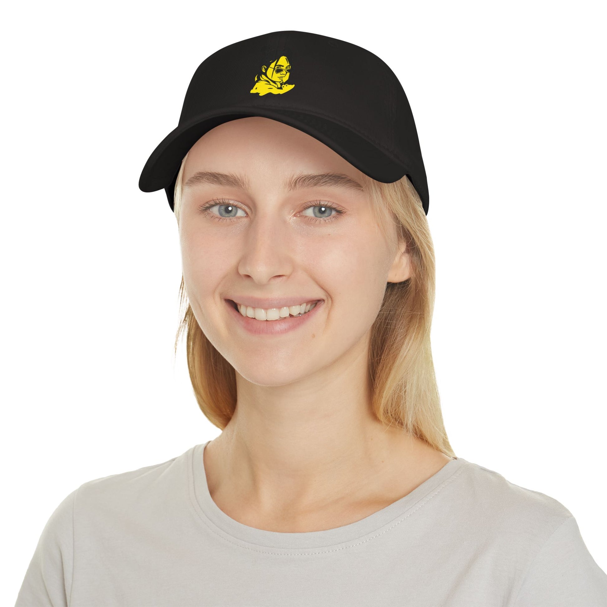Billie Eilish Inspired Baseball Cap – Neon Mood Portrait Edition Printify