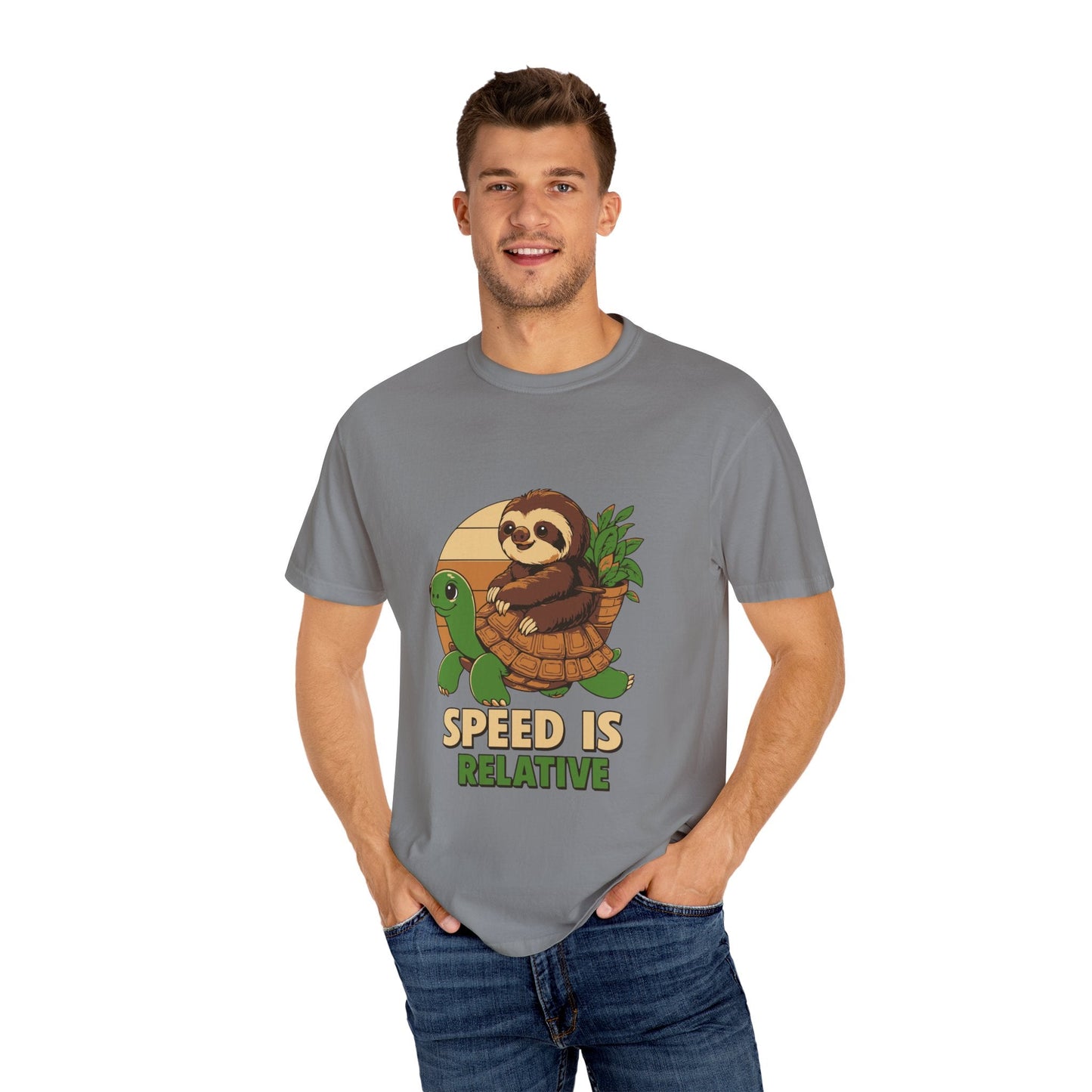 Dyed T-shirt – Snazzy Speed Edition Printify