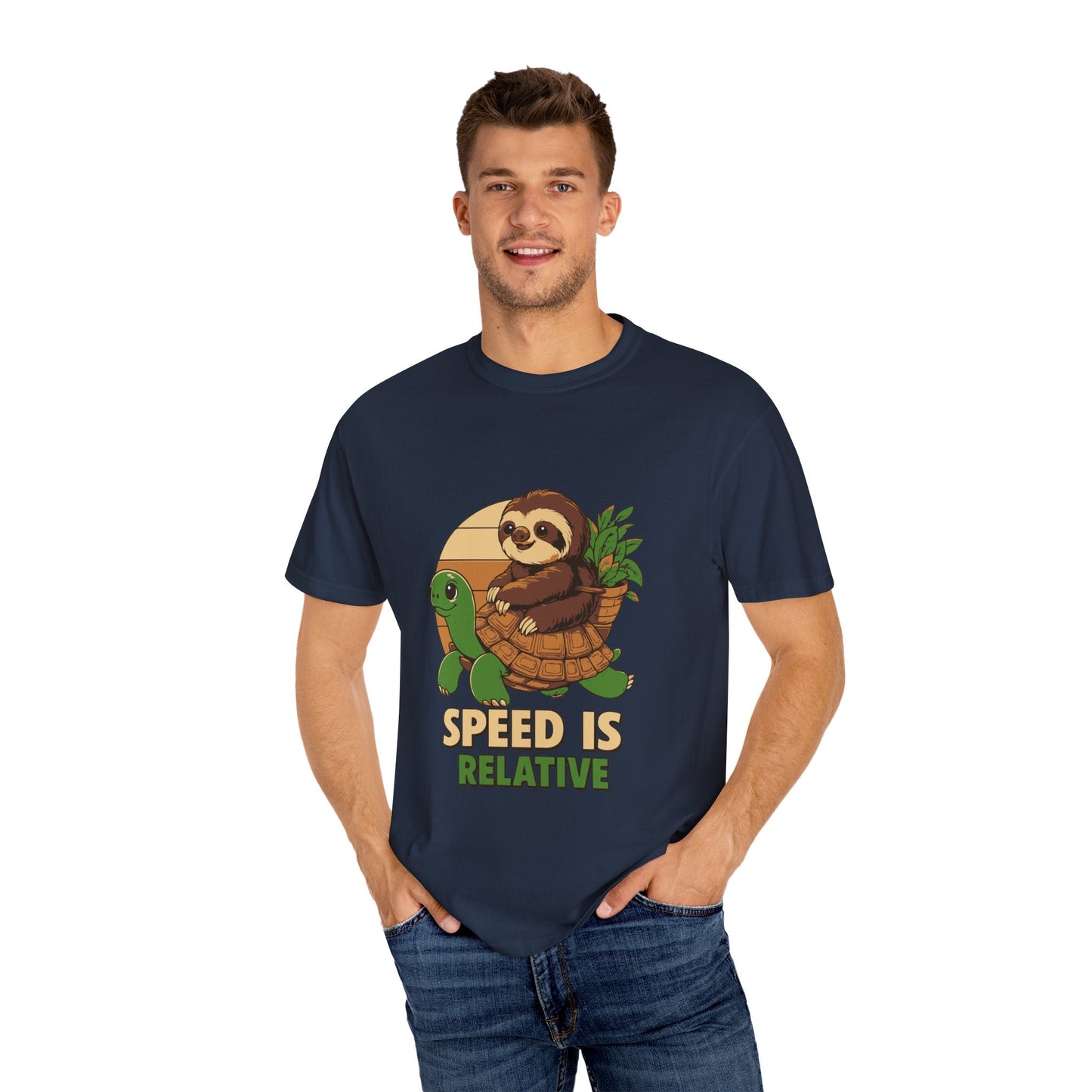 Dyed T-shirt – Snazzy Speed Edition Printify