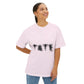 Outline Varsity Unisex Oversized Boxy Tee - snazzymerch