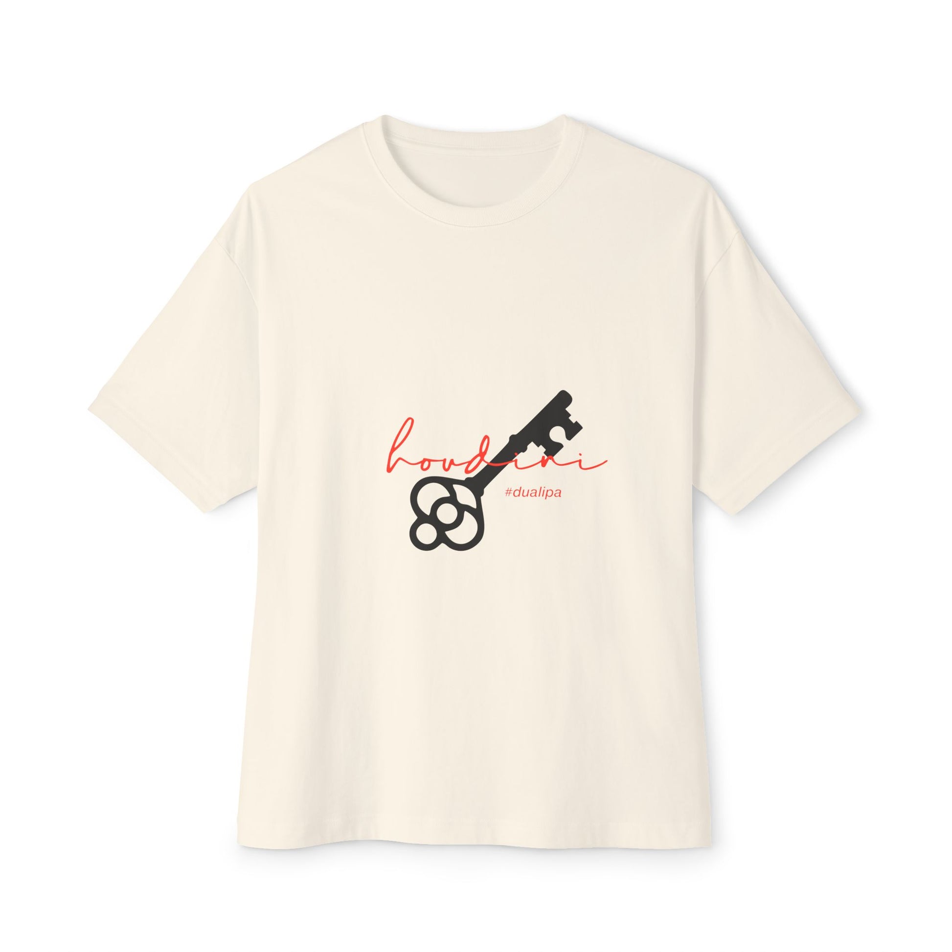 Cursive Spell “Houdini” Unisex Oversized Boxy Tee - snazzymerch