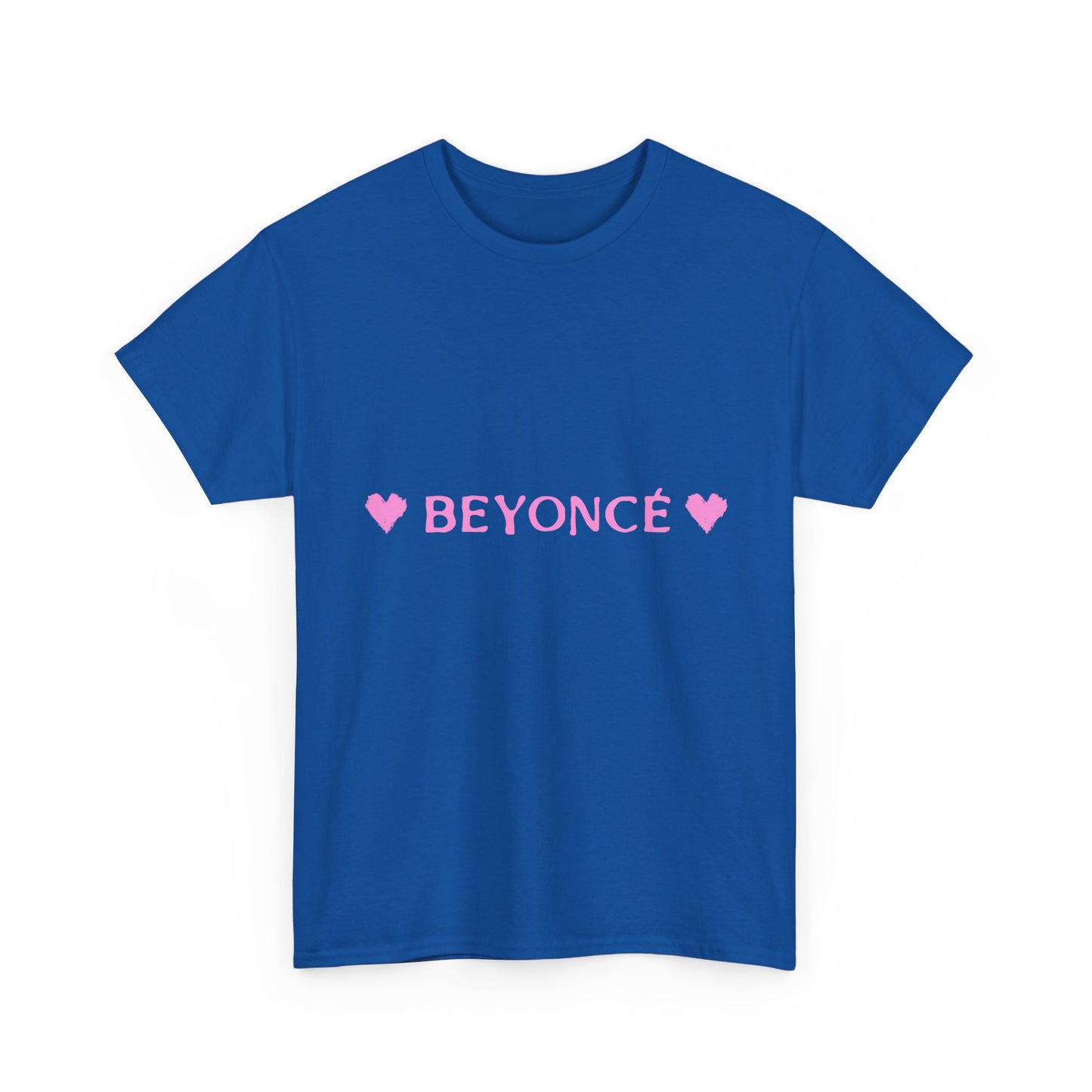 Pink Heart Bold Letter Unisex Heavy Cotton Tee - snazzymerch