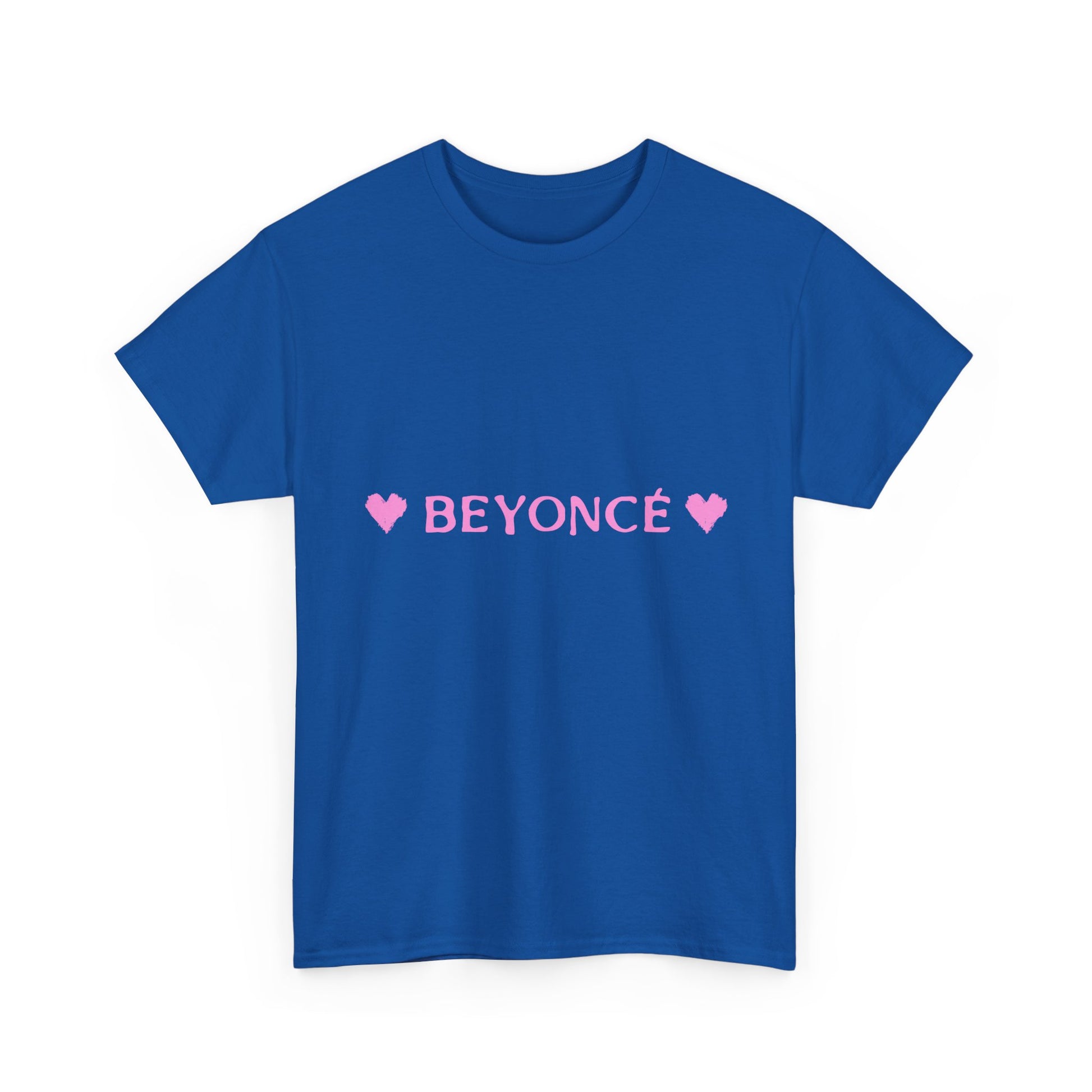 Pink Heart Bold Letter Unisex Heavy Cotton Tee - snazzymerch