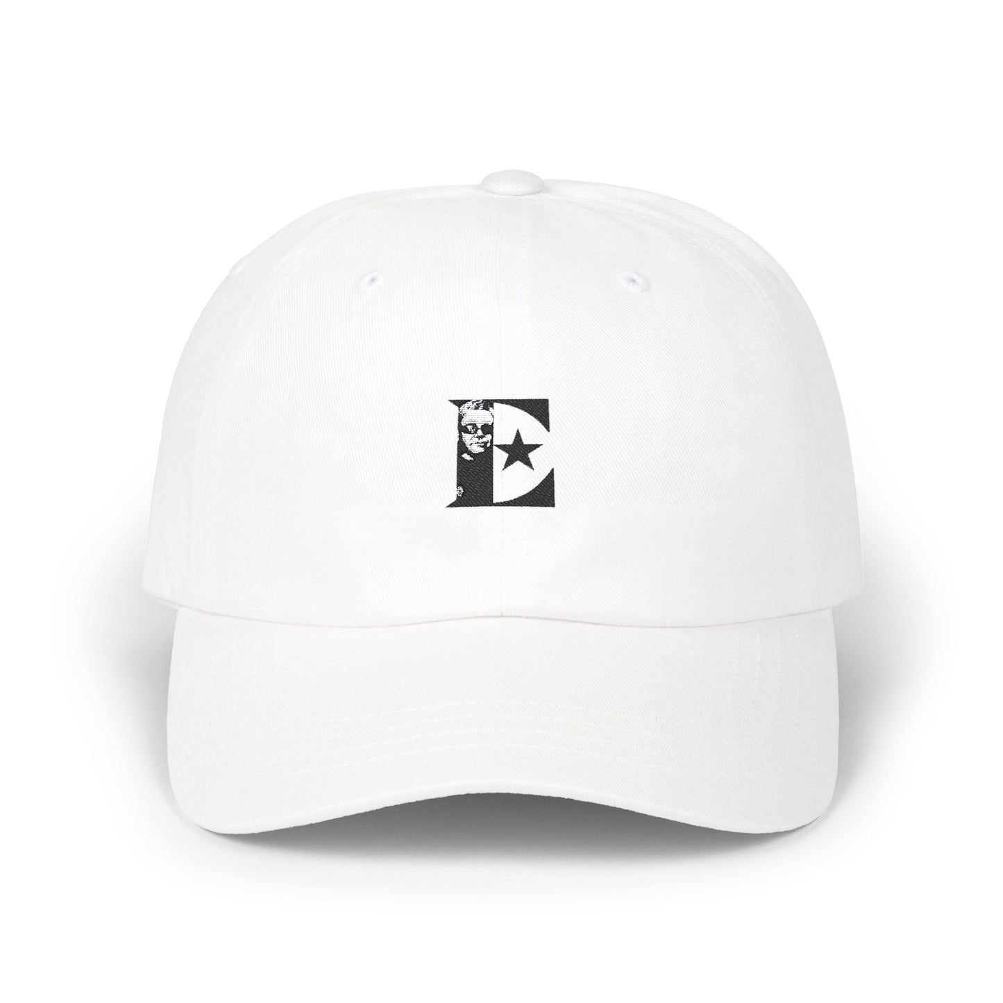Black & White Portrait Classic Dad Cap - snazzymerch