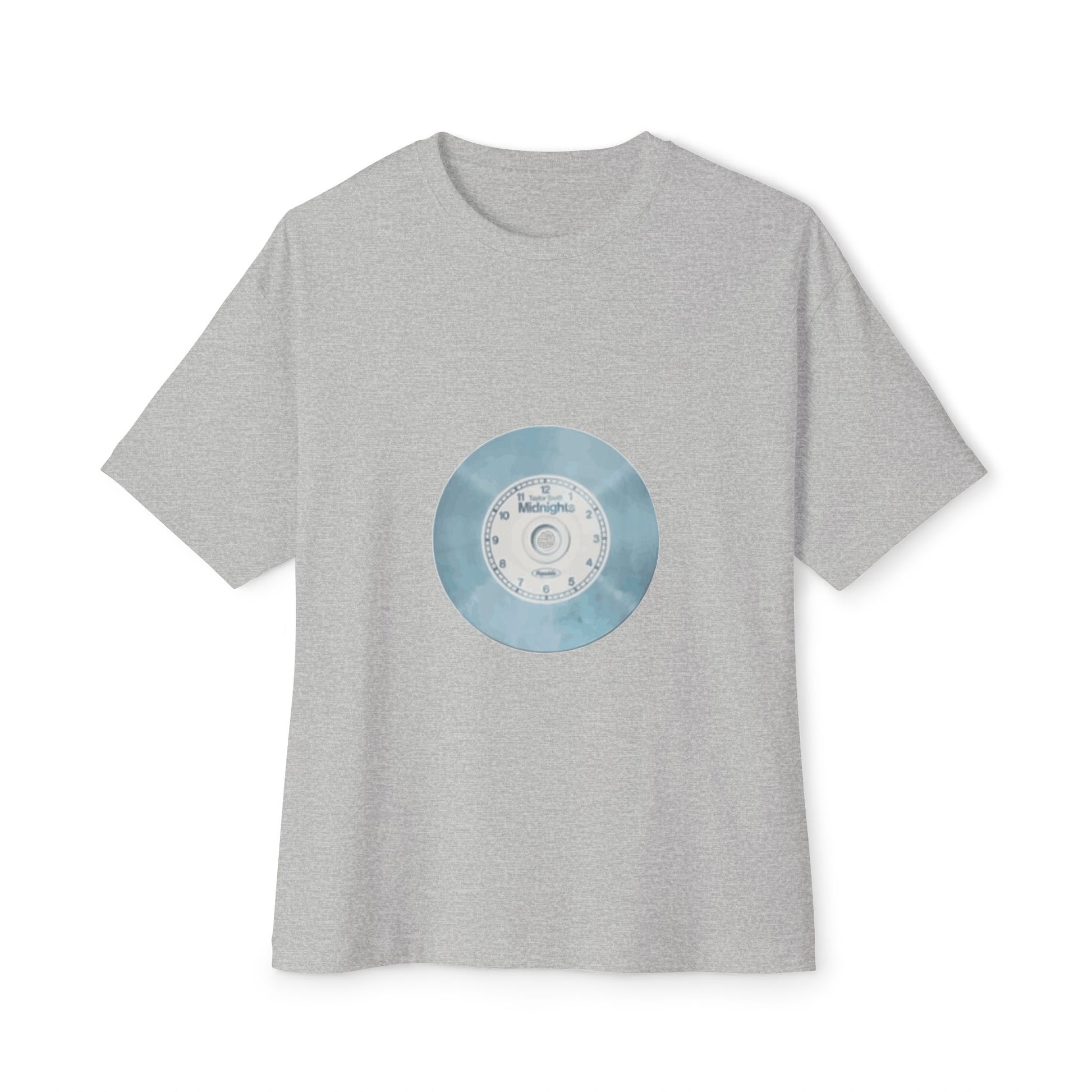 Midnight Vinyl Vibes Unisex Oversized Boxy Tee - snazzymerch