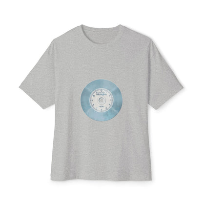 Midnight Vinyl Vibes Unisex Oversized Boxy Tee - snazzymerch