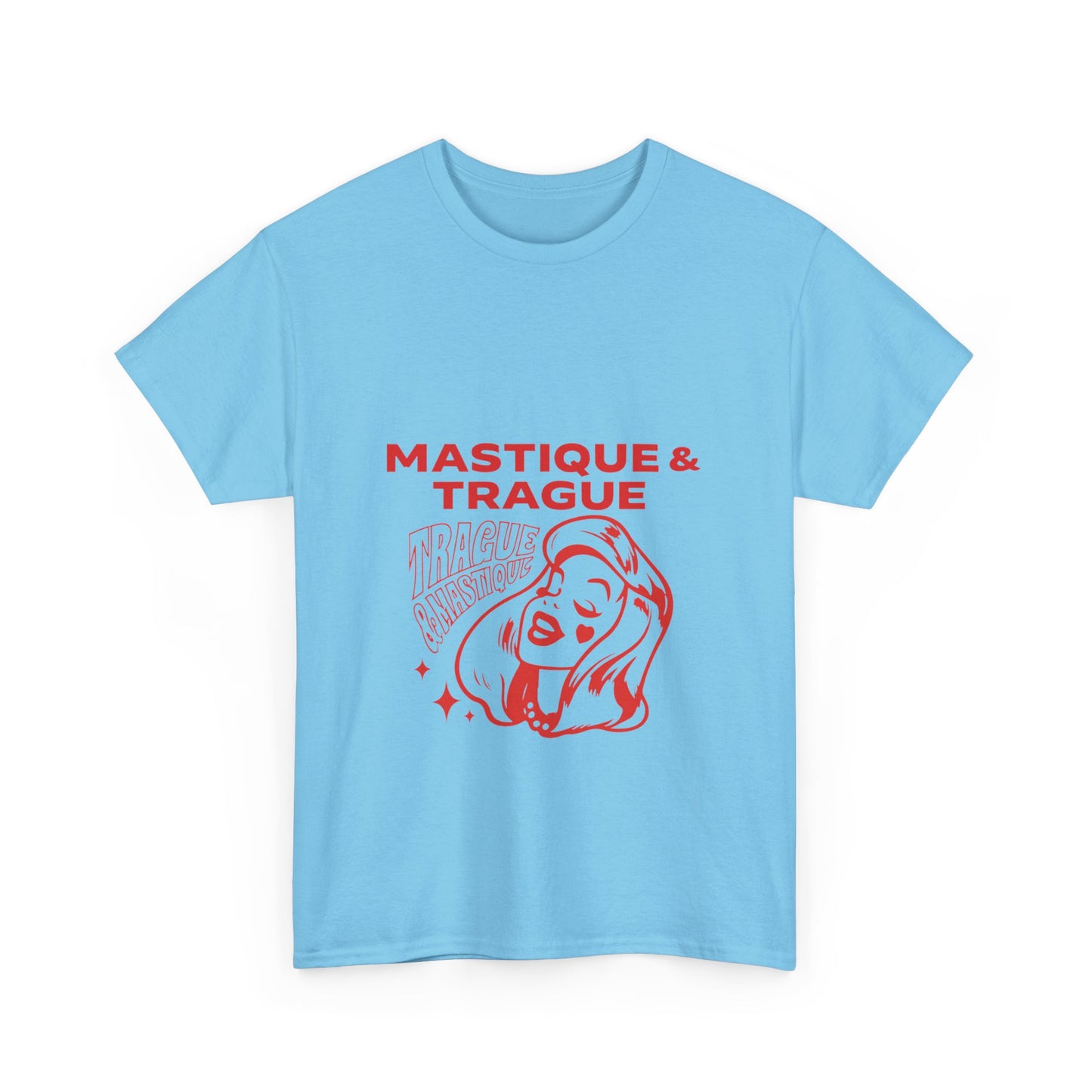 Fierce Femme in Red Unisex Heavy cotton tee Printify